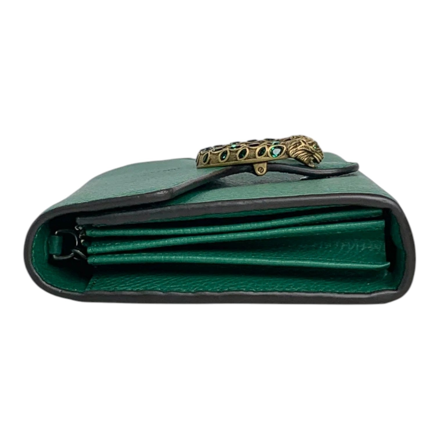 Gucci Green Dionysus WOC Bag with Emerald Crystal & Gold Hardware