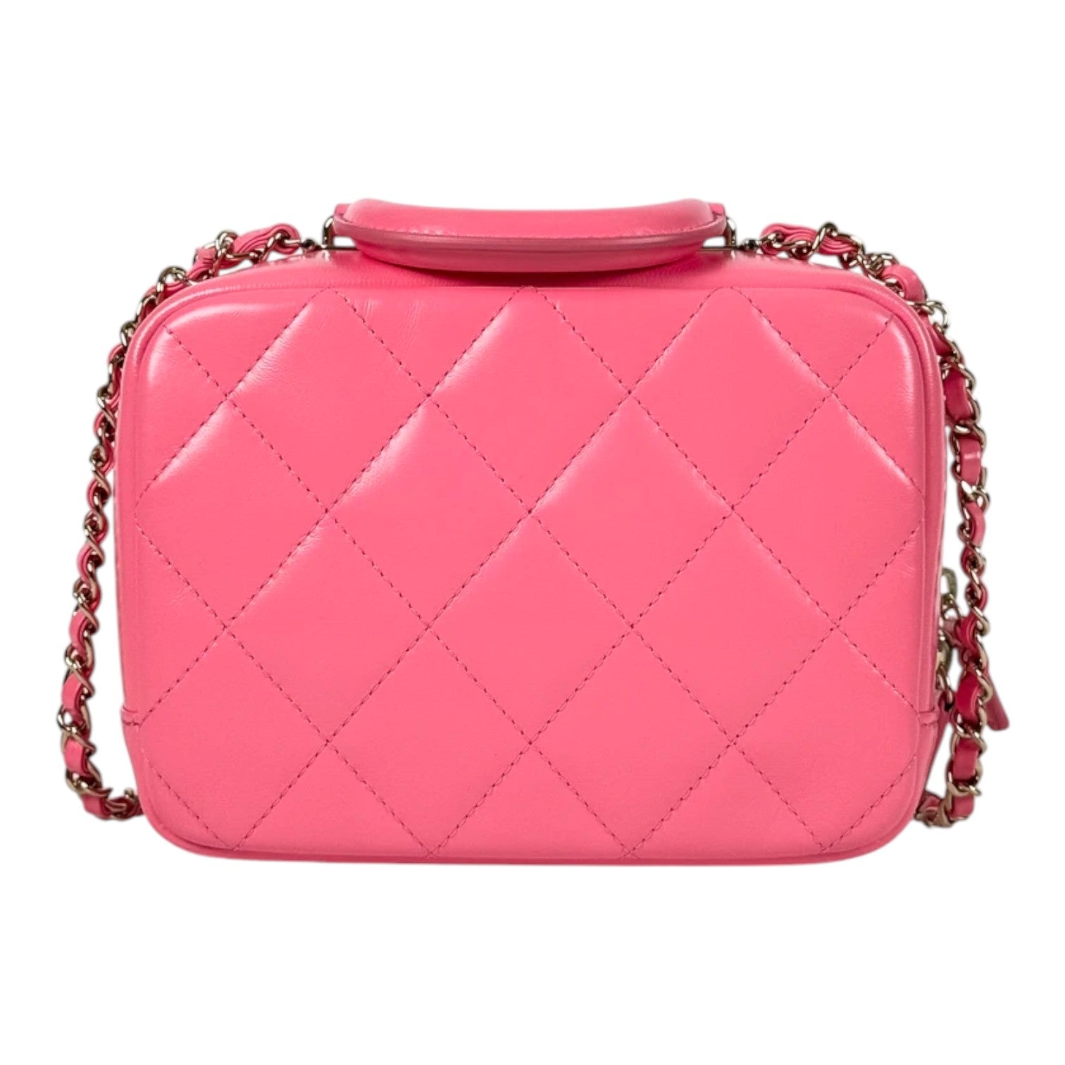 Chanel Pink Top Handle Camera Bag