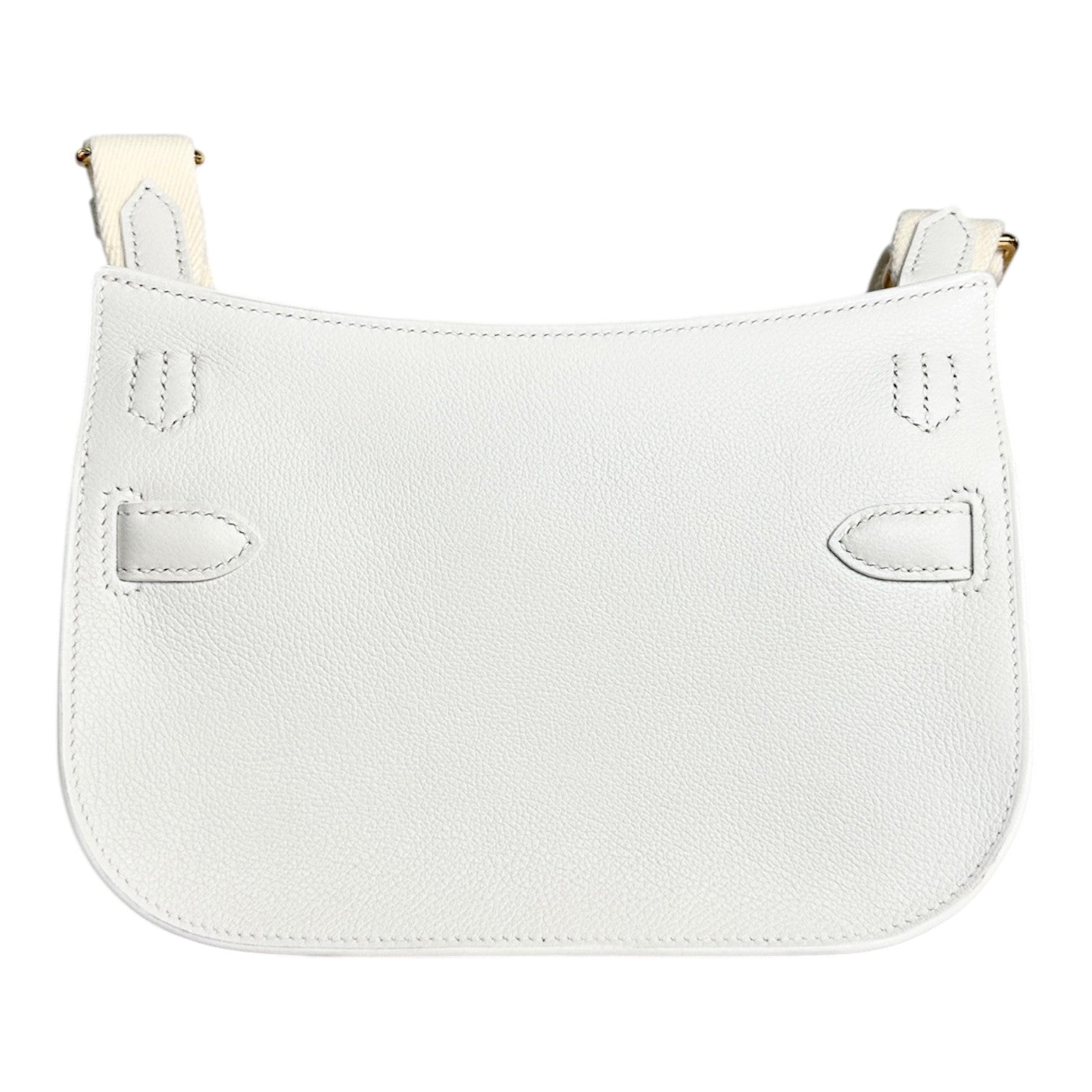 Hermes Jypsiere Mini Bag New White with GHW - Full Set
