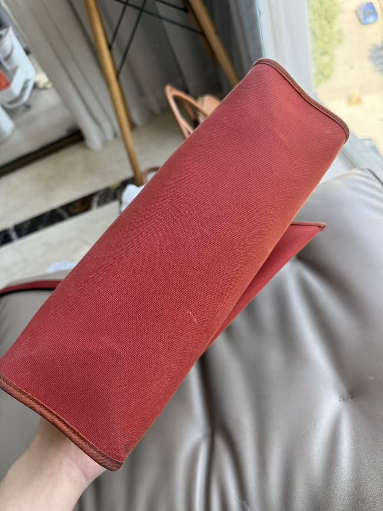 Hermès Herbag 31 Convertible Bag - Rouge H (Burgundy Red)