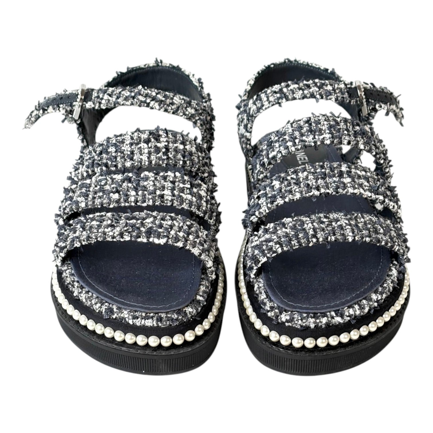 Chanel Blue Saddle Shoes - Size 36.5