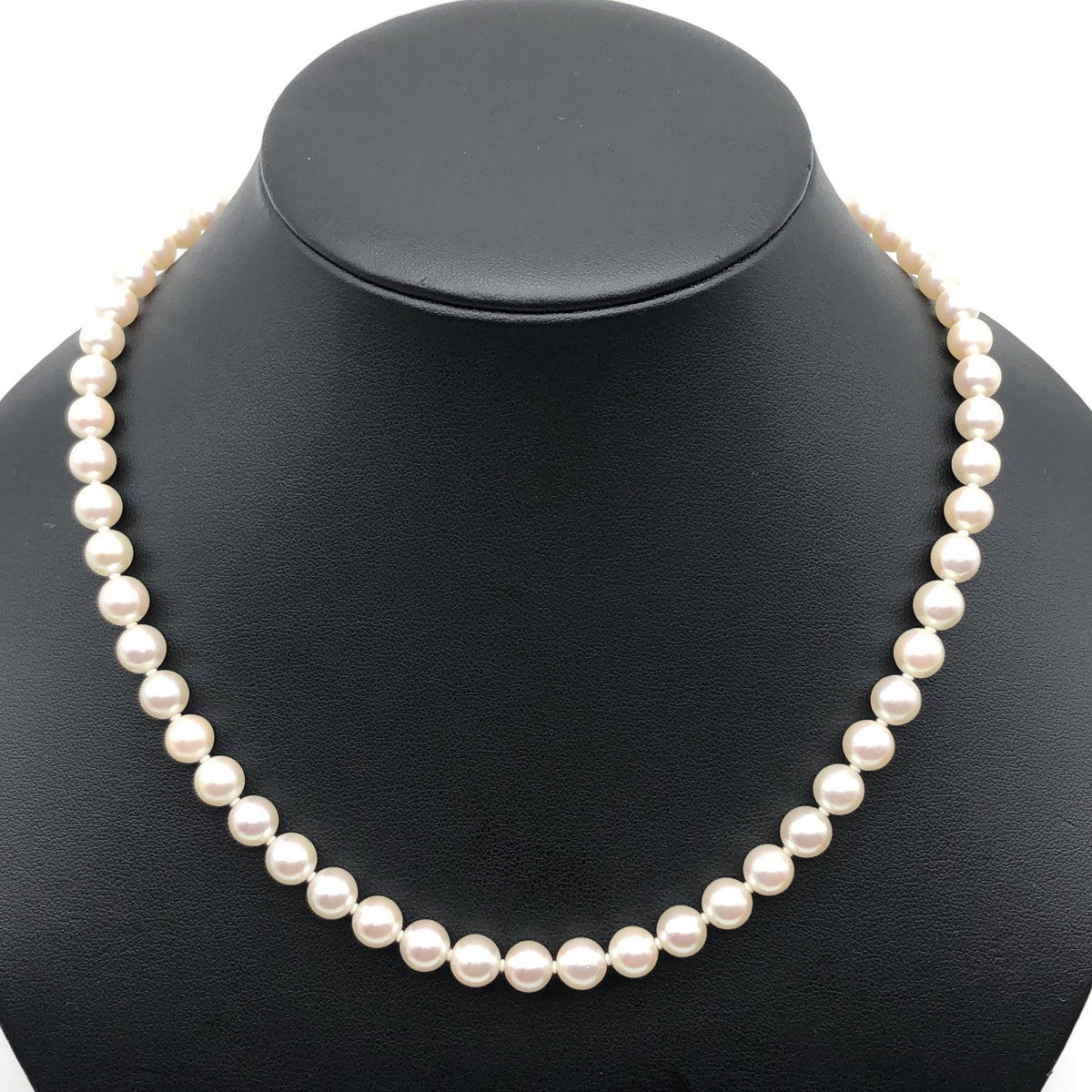 Tasaki Pearl String Necklace, P(7.1~7.5mm),  SV, 33.5g, Approx 17inch C297261