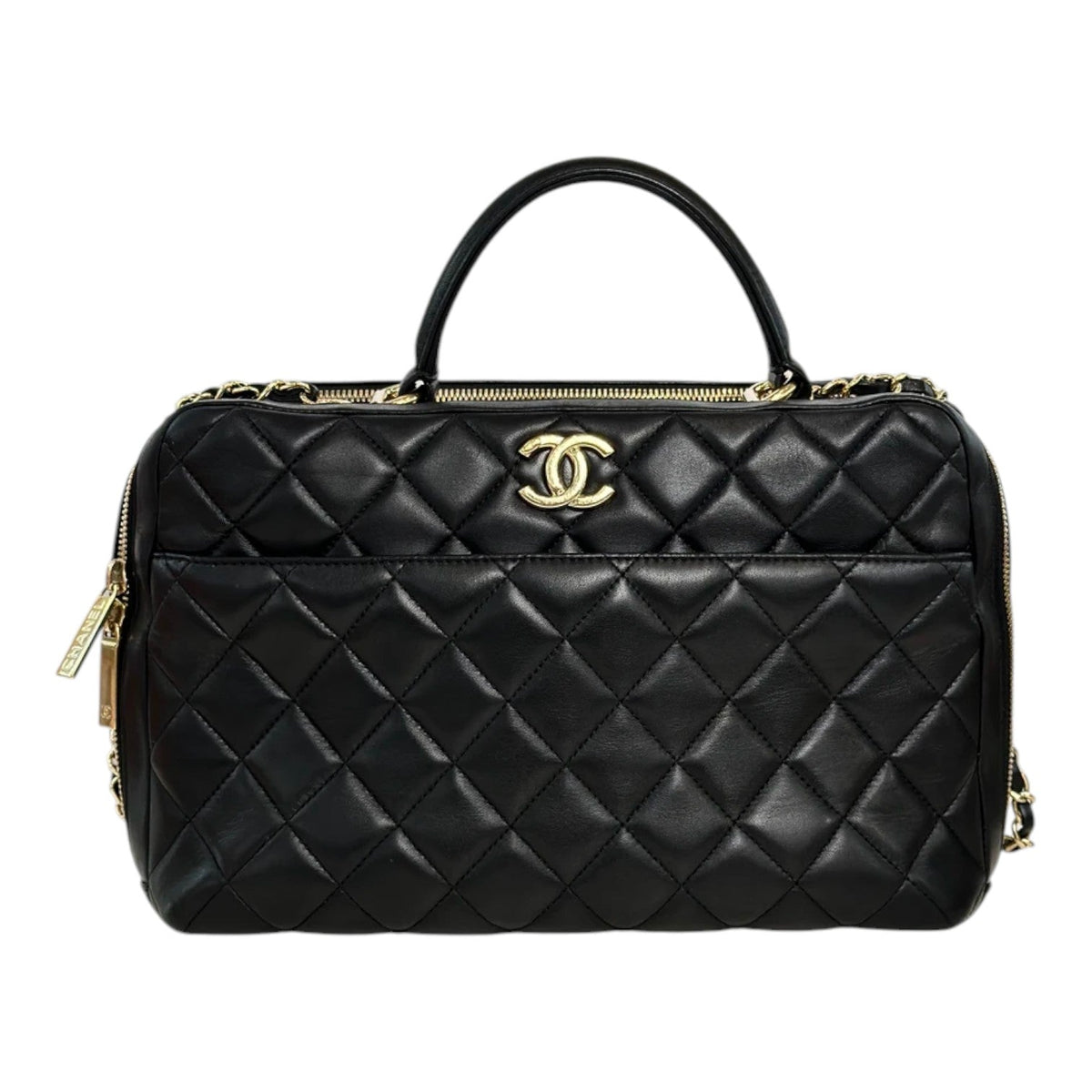 Chanel Black Trendy CC Bowling Bag