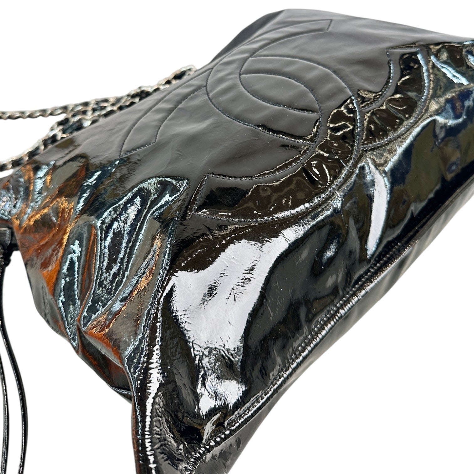 Chanel Patent Black Tote Bag