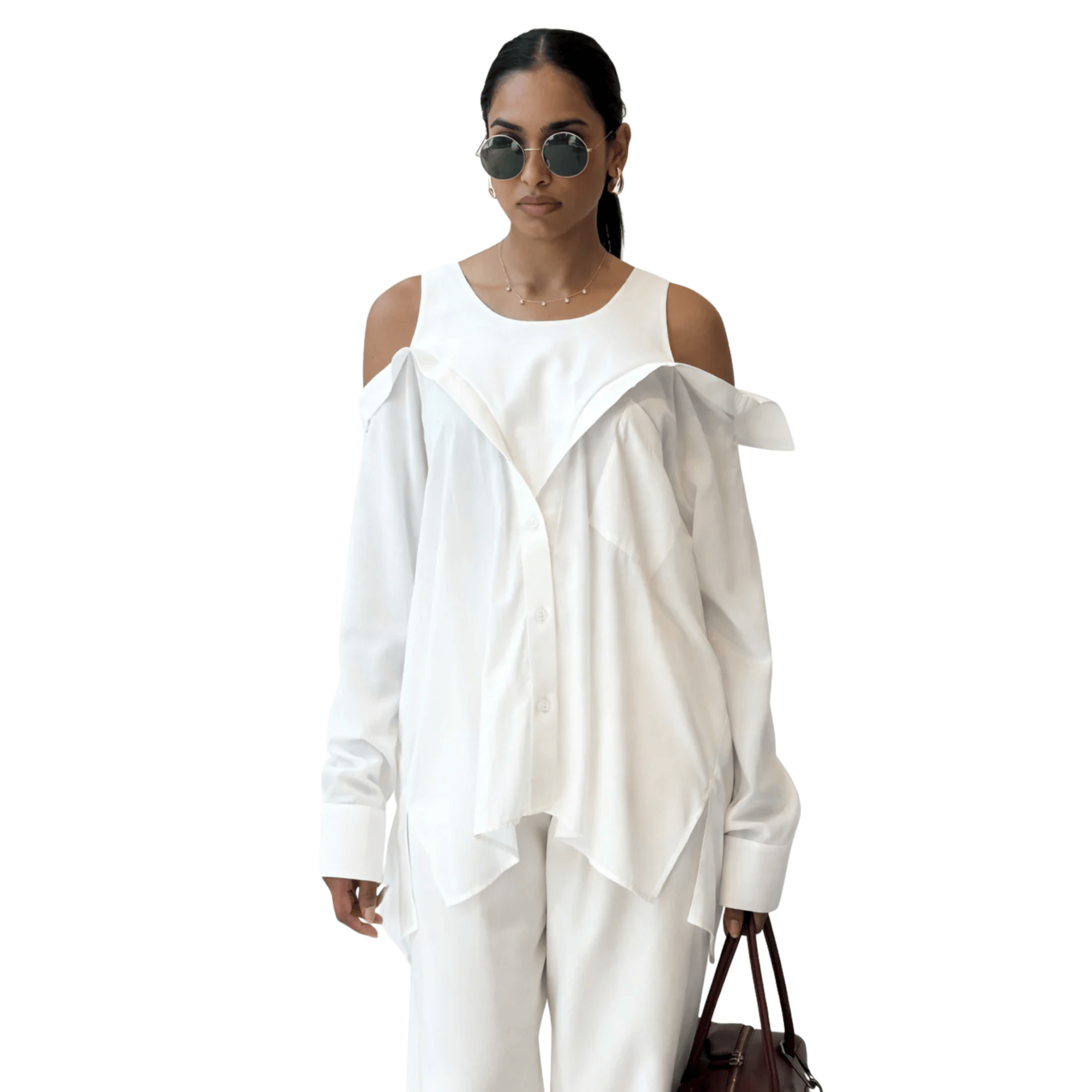 V-NECK CAMISOLE -BLOUSE "LINMU