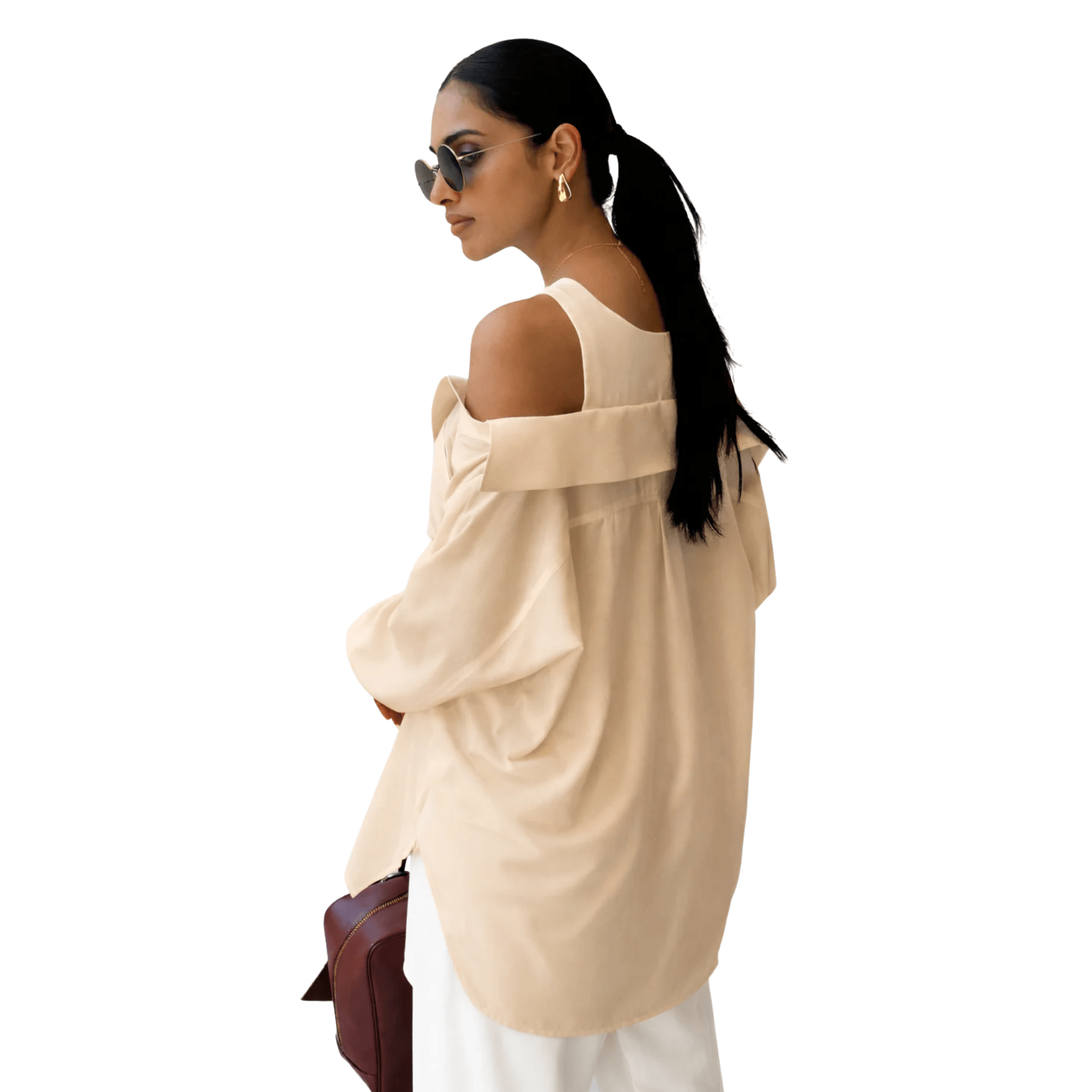 V-NECK CAMISOLE -BLOUSE "LINMU