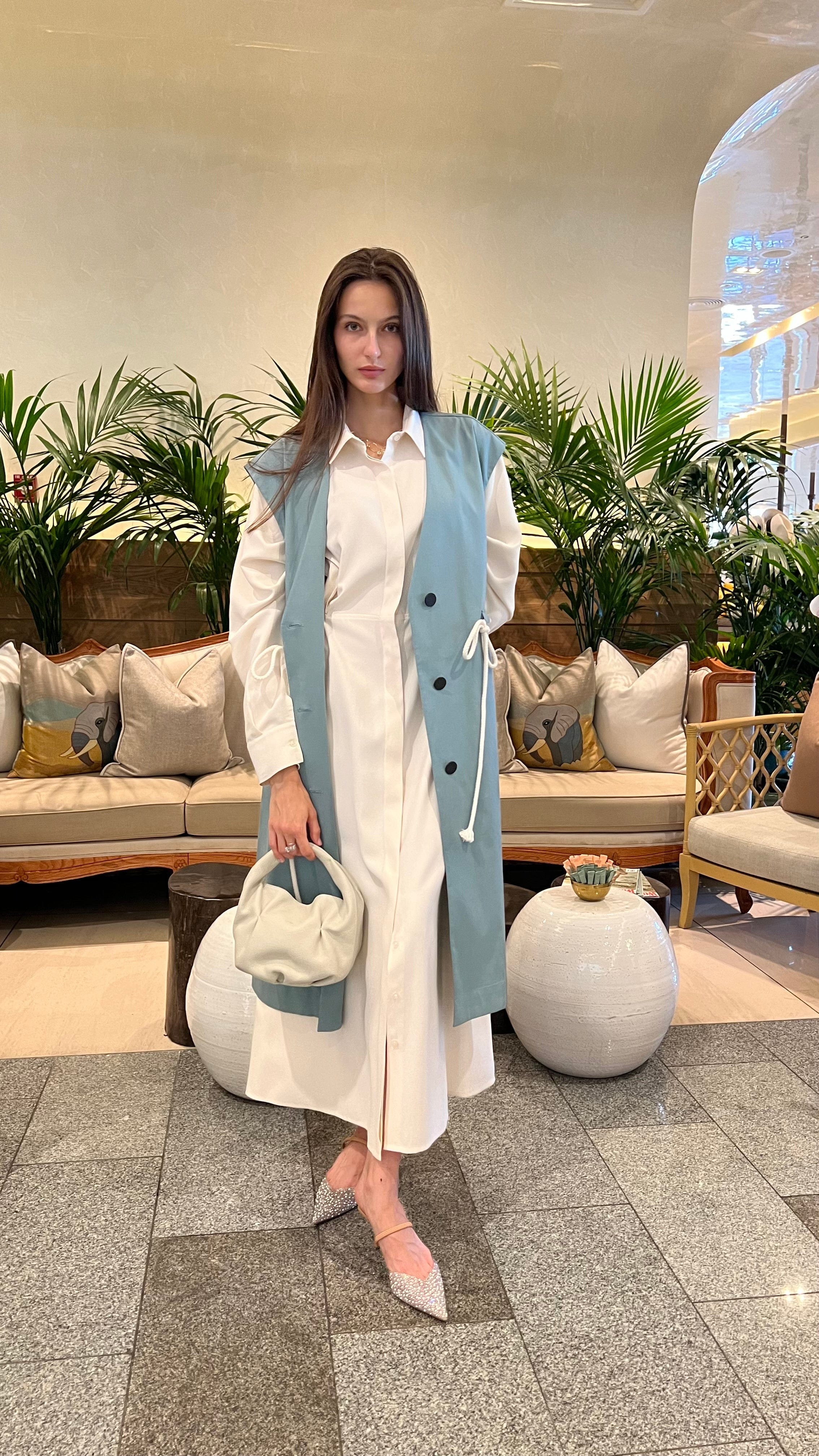 ESSENTIALS5IVE BUTTONED DOWN MAXI SHIRT DRESS (بنطلون) “LIKA”