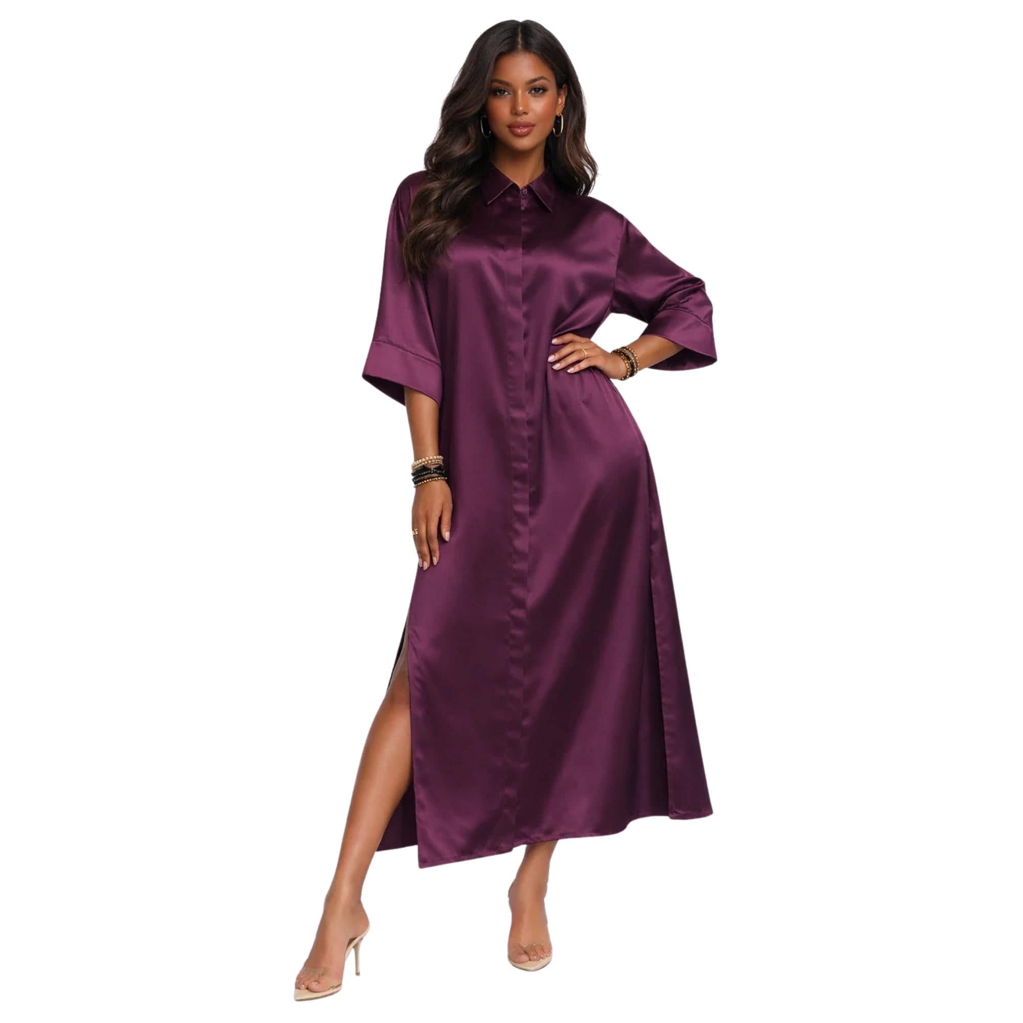 ESSENTIALS5IVE CLASSIC SHIRT DRESS (فستان) “GARDENIA”