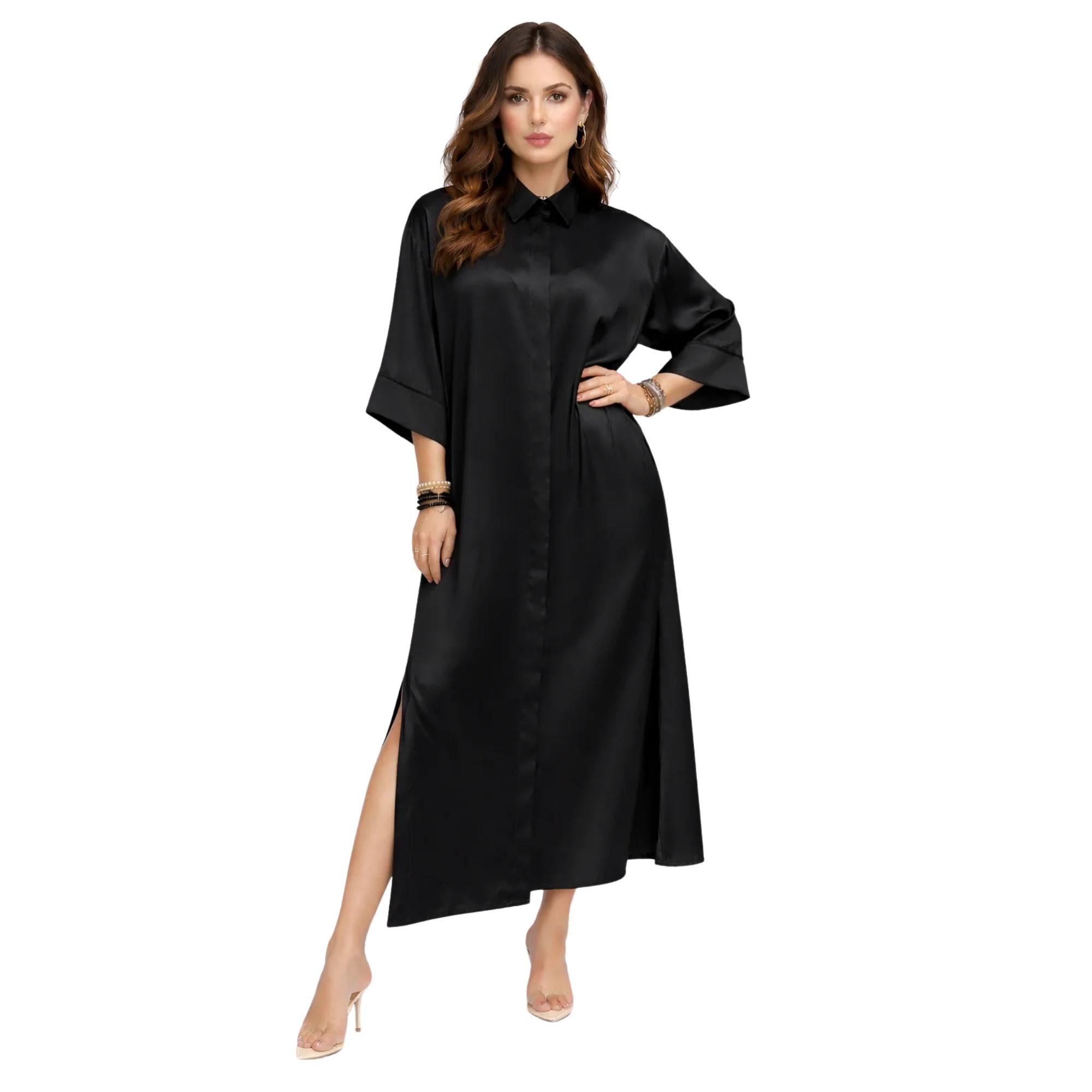 ESSENTIALS5IVE CLASSIC SHIRT DRESS (فستان) “GARDENIA”
