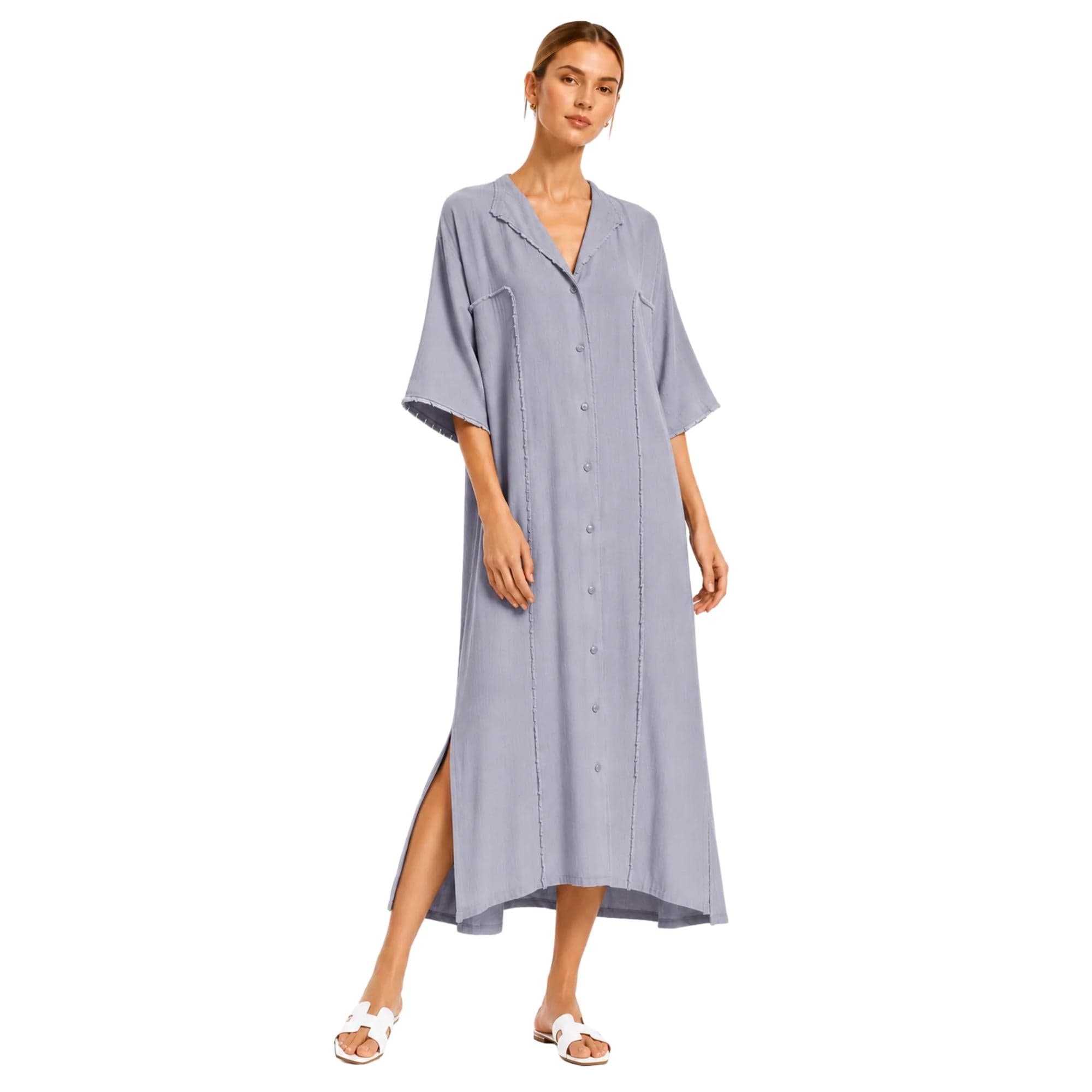 LOOSE FIT MAXI DRESS فستان “THE COASTAL DRIFT”