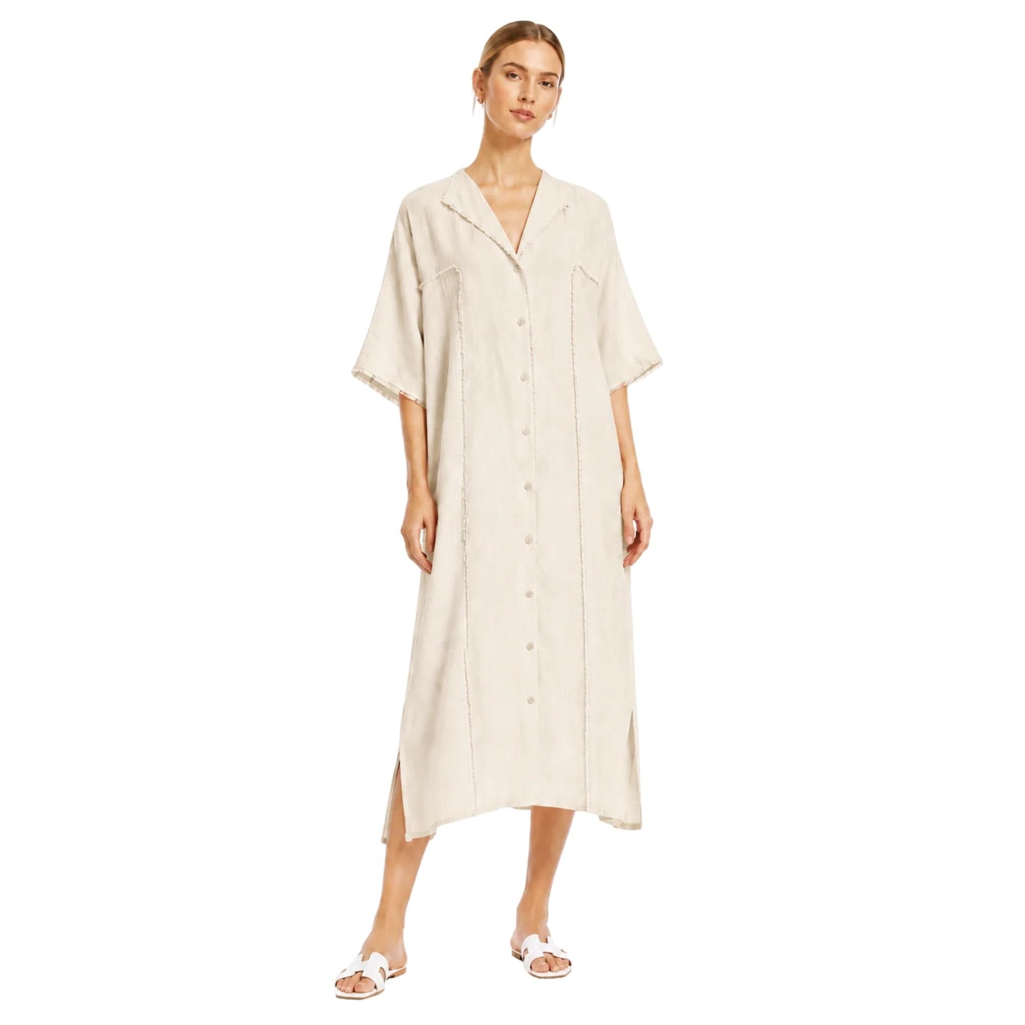 LOOSE FIT MAXI DRESS فستان “THE COASTAL DRIFT”