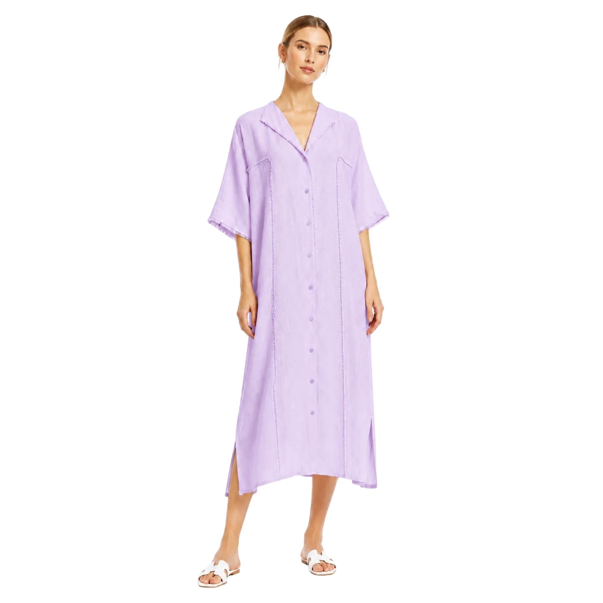 LOOSE FIT MAXI DRESS فستان “THE COASTAL DRIFT”