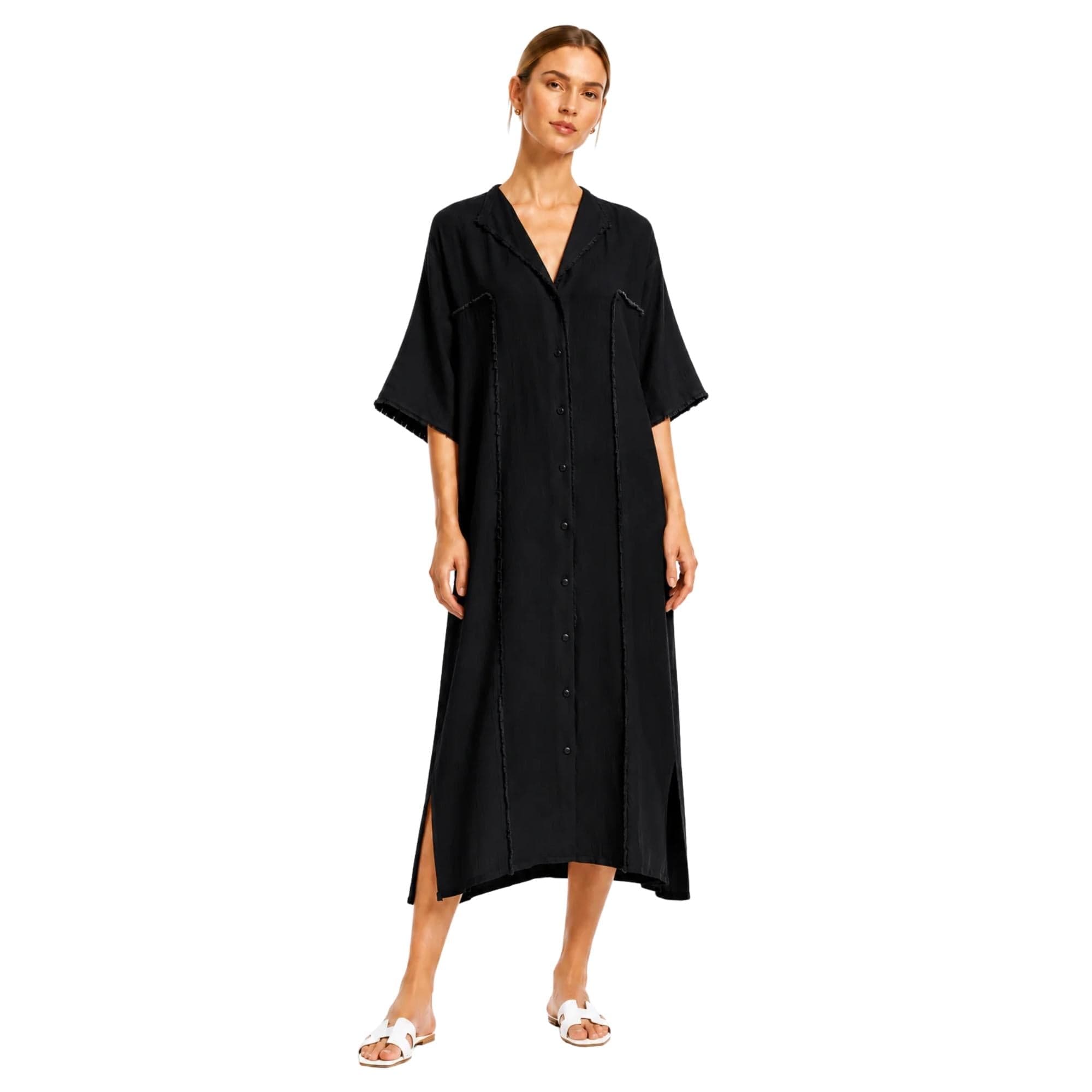 LOOSE FIT MAXI DRESS فستان “THE COASTAL DRIFT”