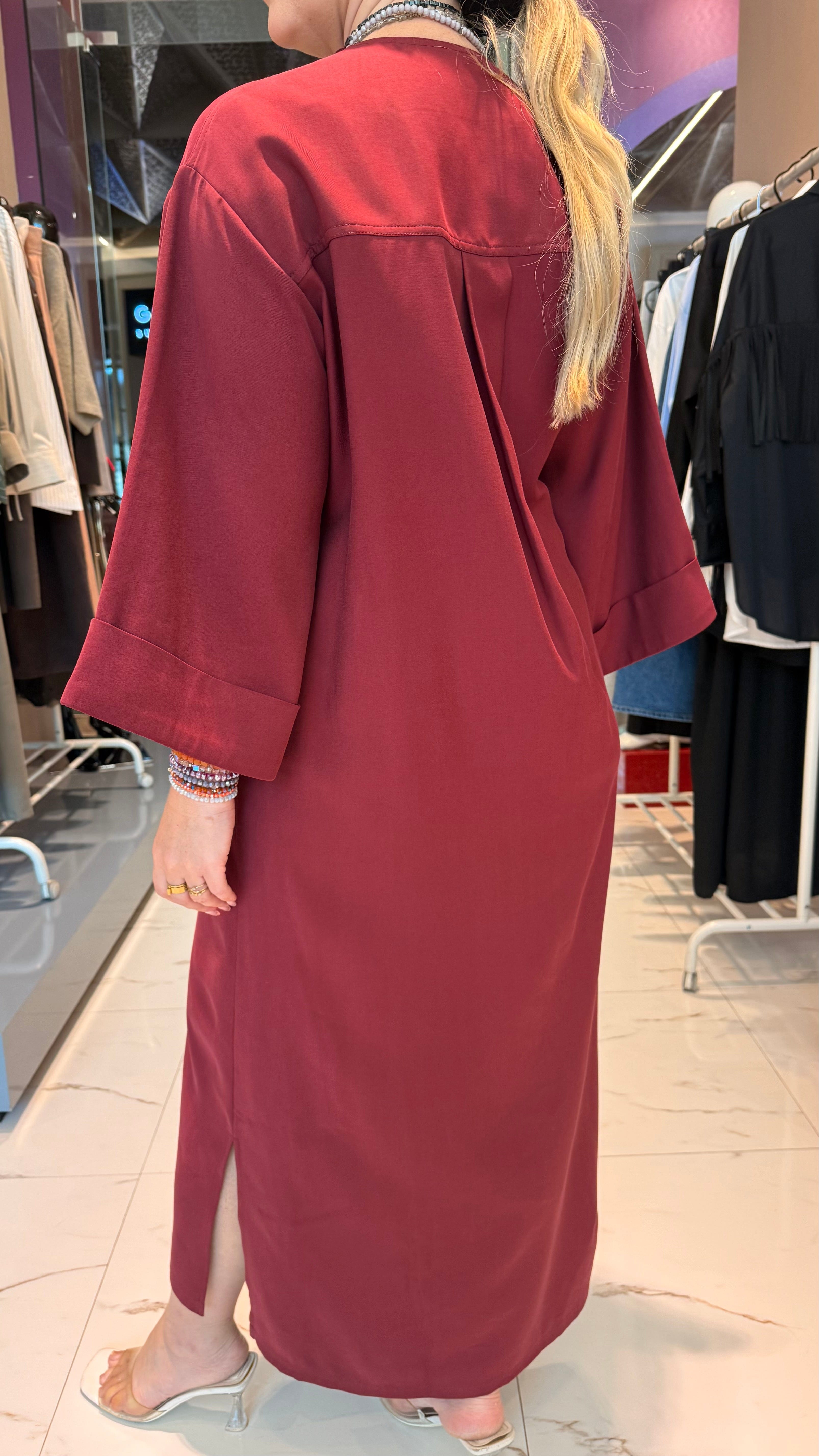 ESSENTIALS5IVE ONE SIDE BUTTONED DOWN DRESS (فستان) "MISHA"