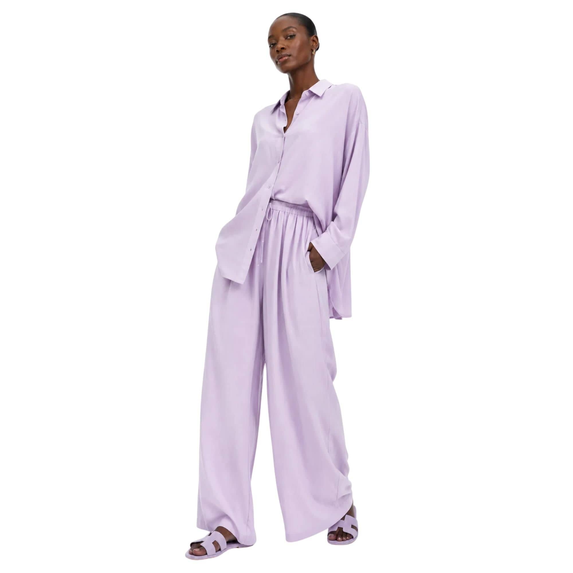 LINEN-VISCOSE 2-PIECE SET زوج (SHIRT & PANTS قميص وبنطلون) “THE SOFTY"