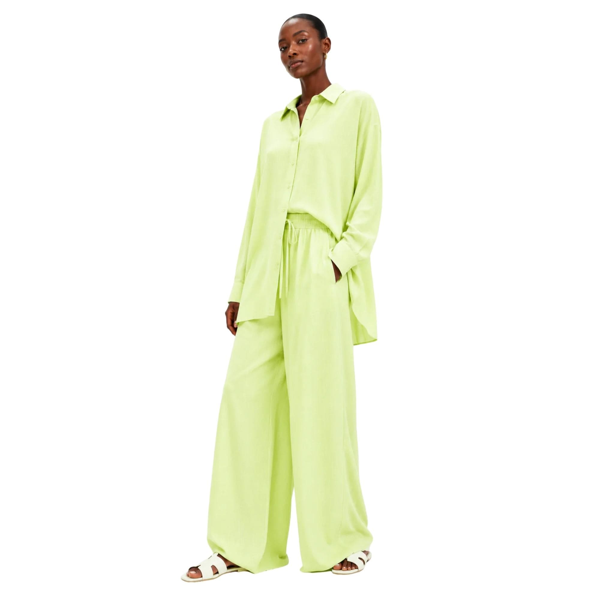 LINEN-VISCOSE 2-PIECE SET زوج (SHIRT & PANTS قميص وبنطلون) “THE SOFTY"