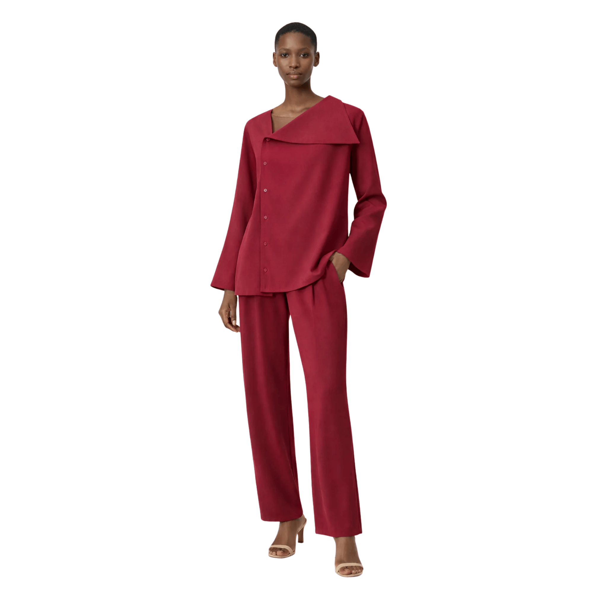 ESSENTIALS5IVE ONE SIDE BUTTONED DOWN SHIRT(قميص) “TWIGGY”