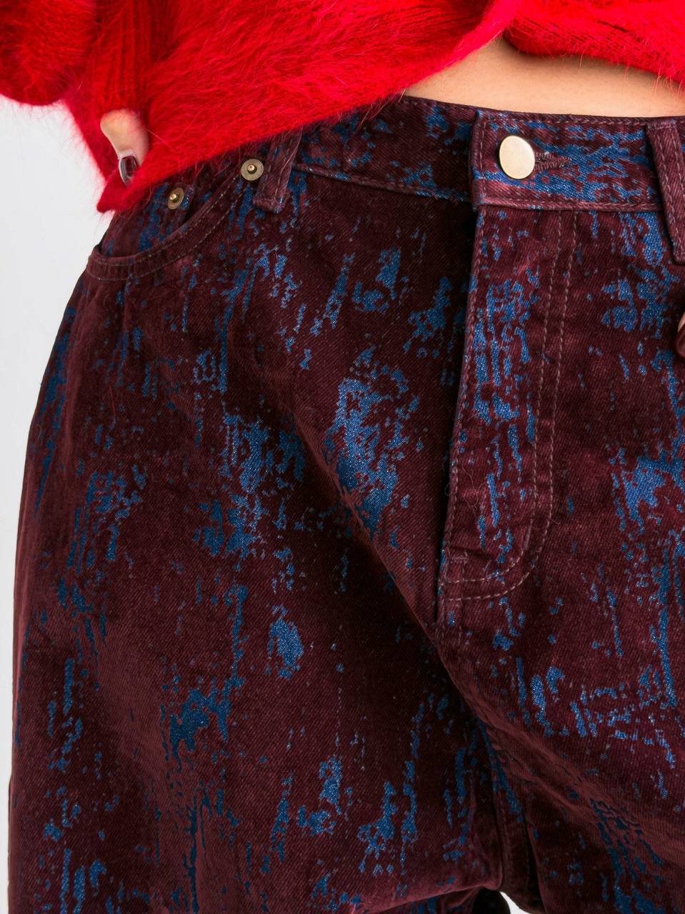 ESSENTIALS5IVE BRUSHED VELVET TROUSERS (بنطلون)