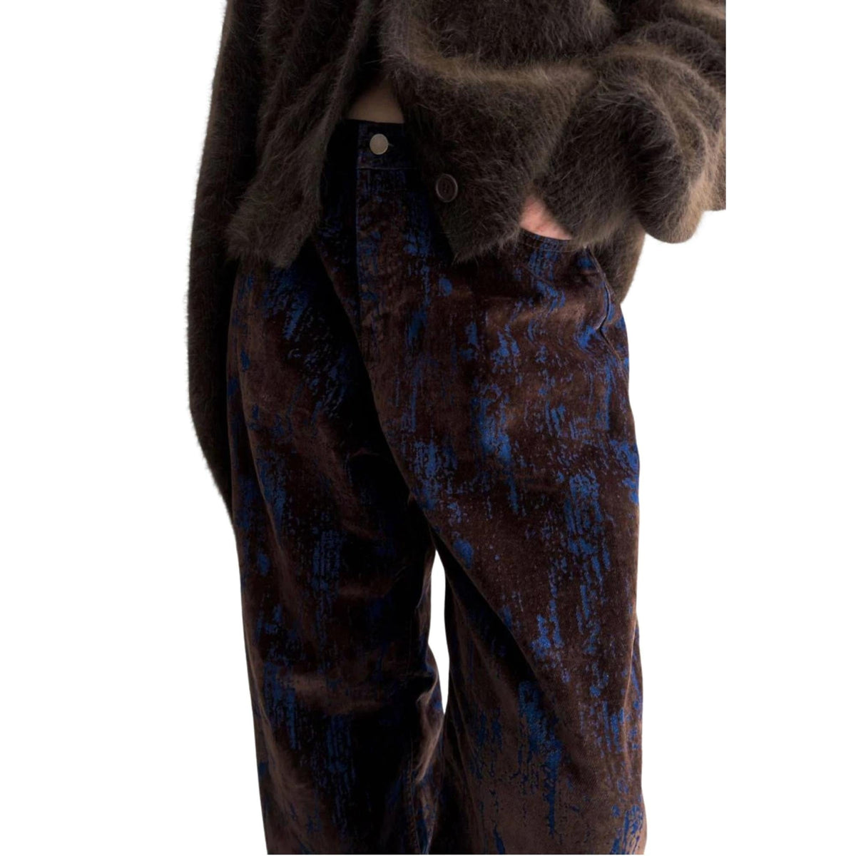 ESSENTIALS5IVE BRUSHED VELVET TROUSERS (بنطلون)