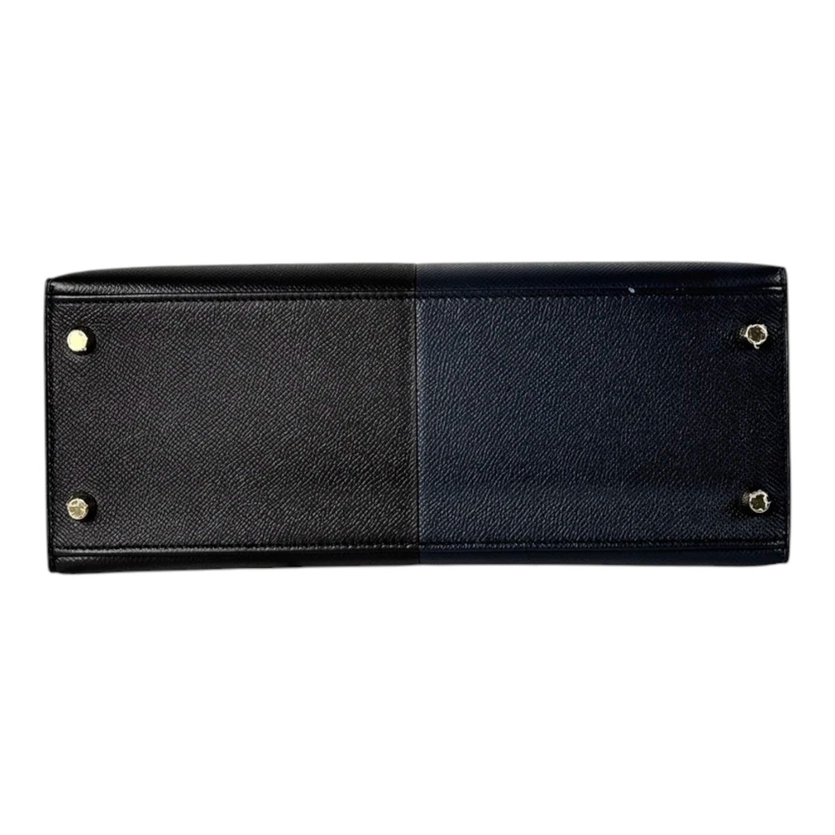 Hermes Limited Edition Kelly 28 Casaque in Black/Indigo Bag