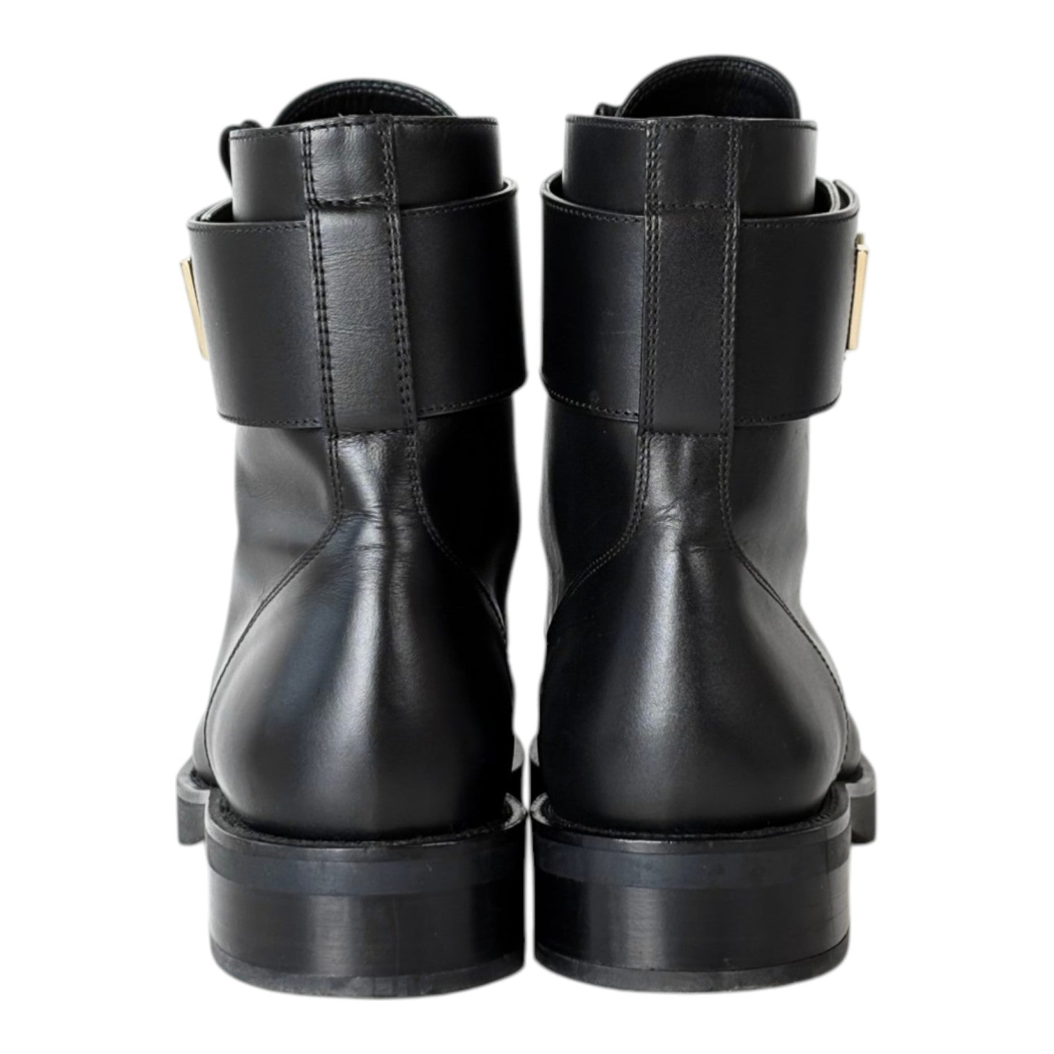 Louis Vuitton Black Leather Ankle Boots - size 37