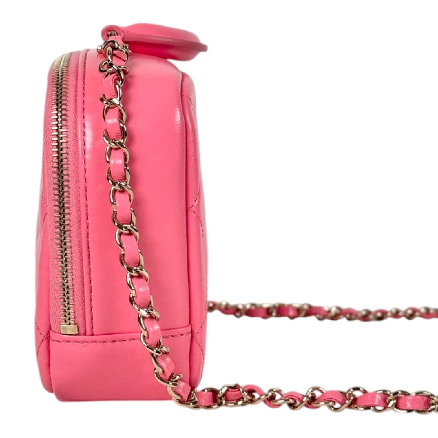 Chanel Pink Top Handle Camera Bag