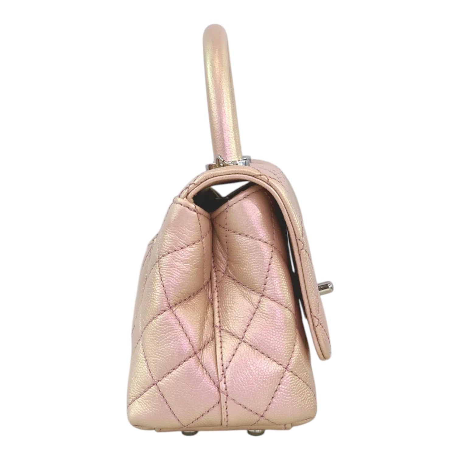 Chanel Coco Handle Mini Bag Coloured Metallic Hardware
