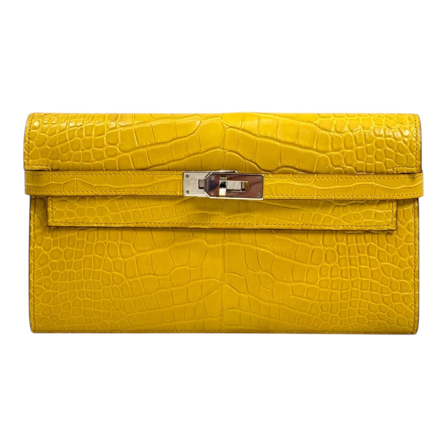 Hermes Yellow Kelly Long Wallet