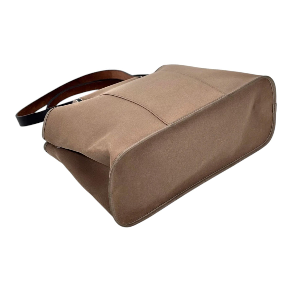 Hermes Etoupe Cabal Canvas Bag with Leather Handles