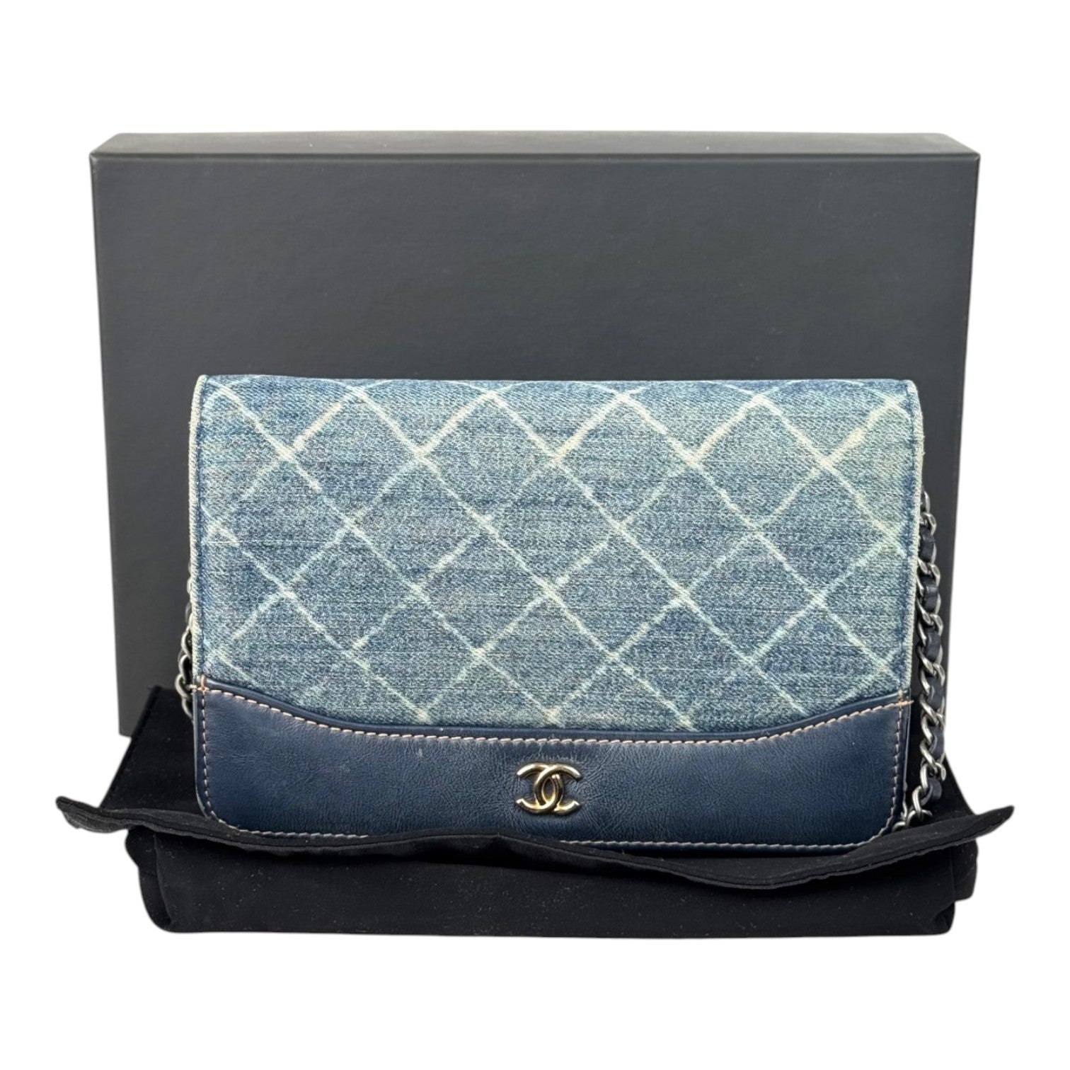 Chanel Denim Blue Wallet on Chain