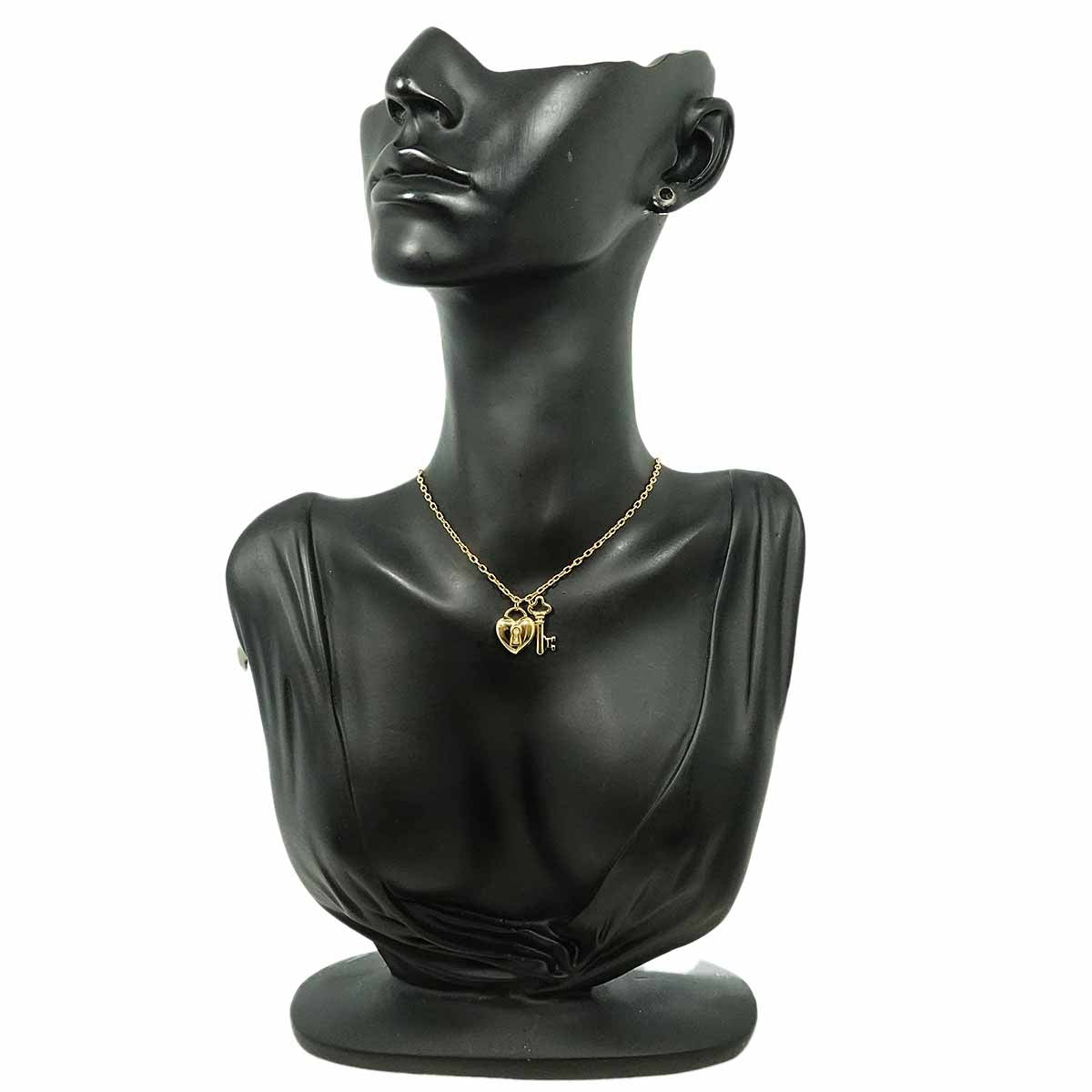 TIFFANY Co. Heart Rock Key Necklace 18K Yellow Gold 750 902938725