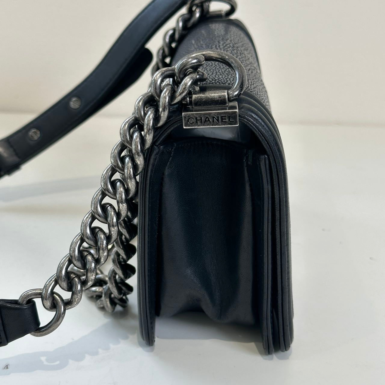 Chanel  Galuchat Stingray Mini Boy Flap