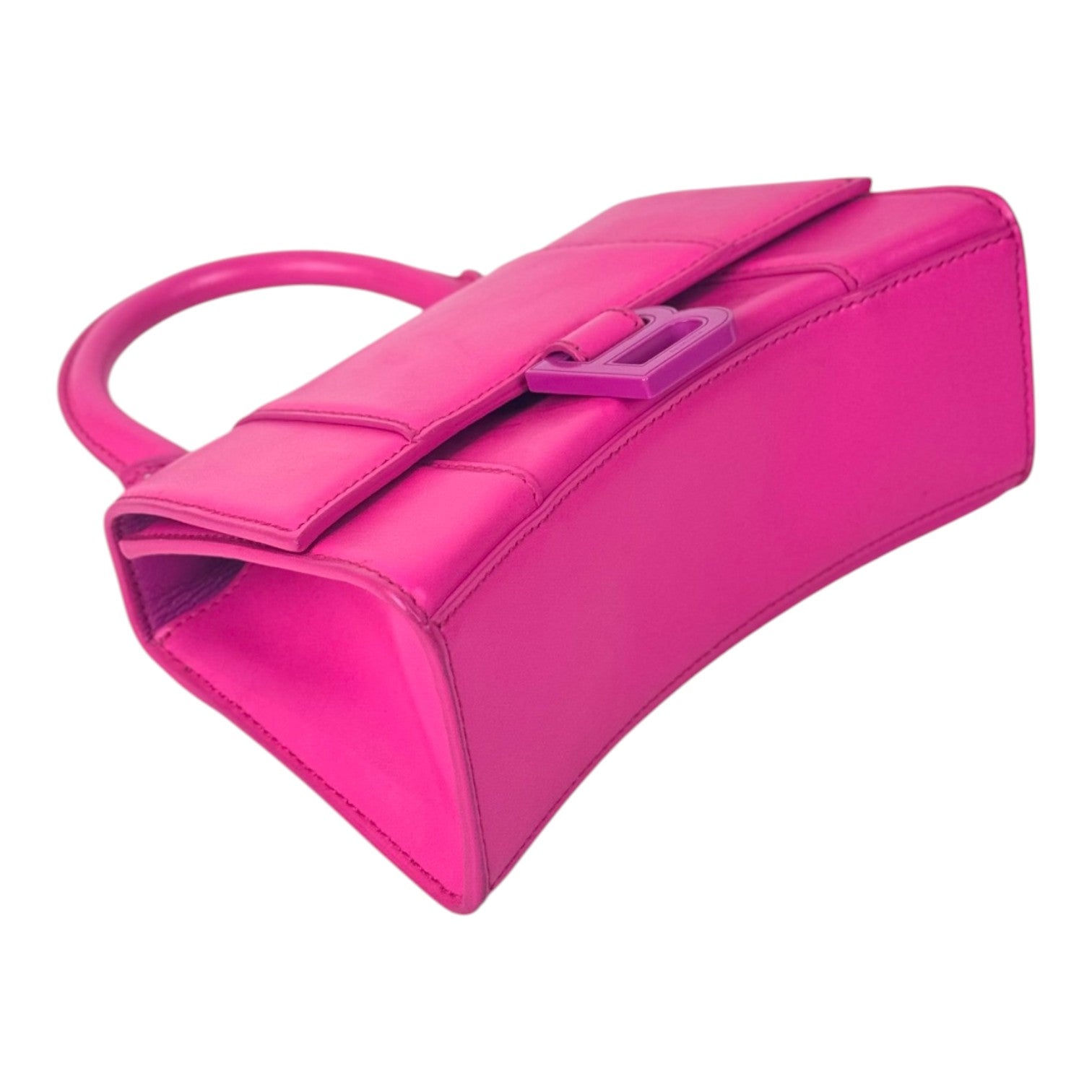 Balenciaga Mini Pink Hourglass Bag with Strap