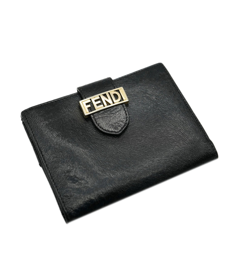 Fendi Fendi Black Compact Wallet ALC1059