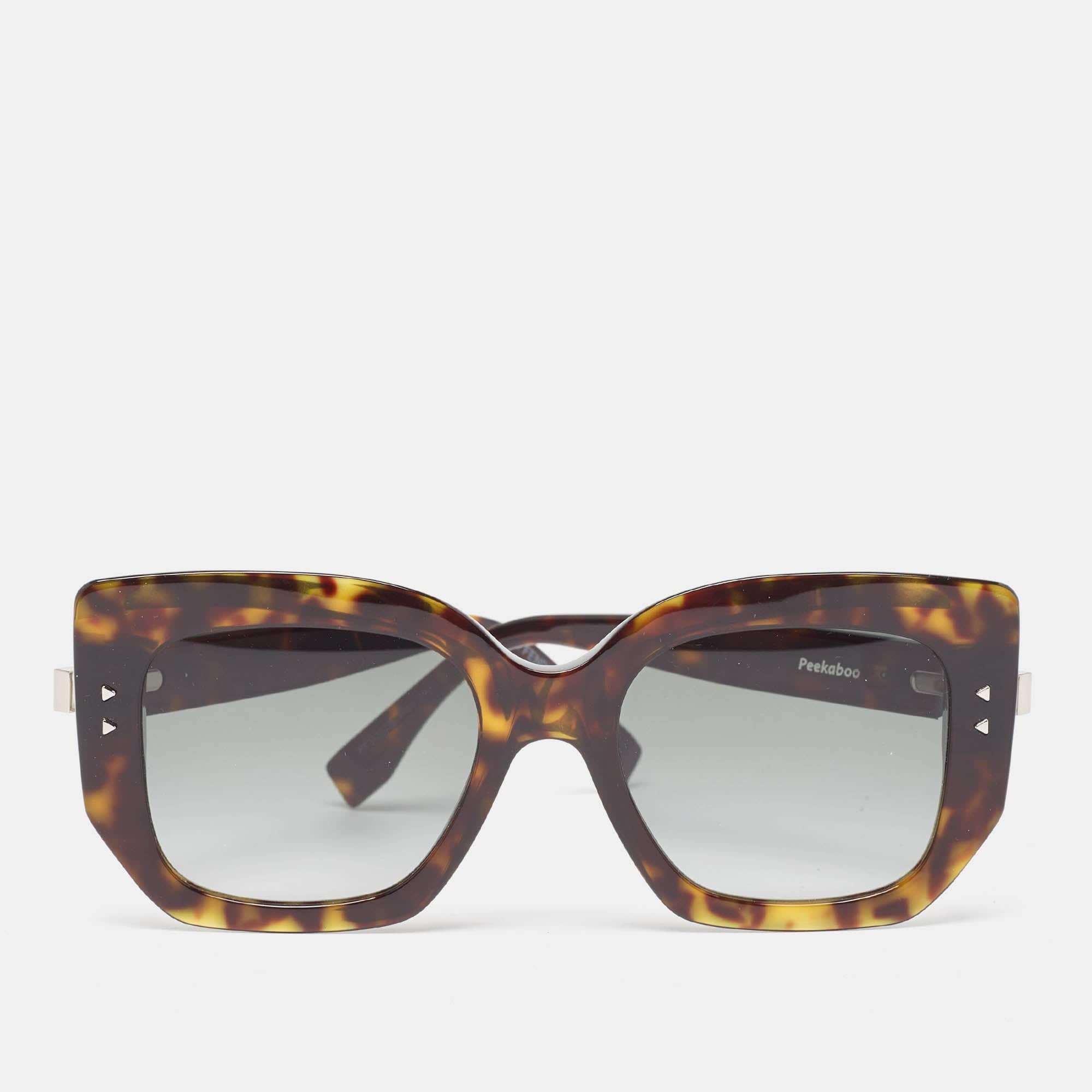 Fendi Fendi Brown/Black Gradient FF 0267/S Peekaboo Rectangle Sunglasses ASCLC2436