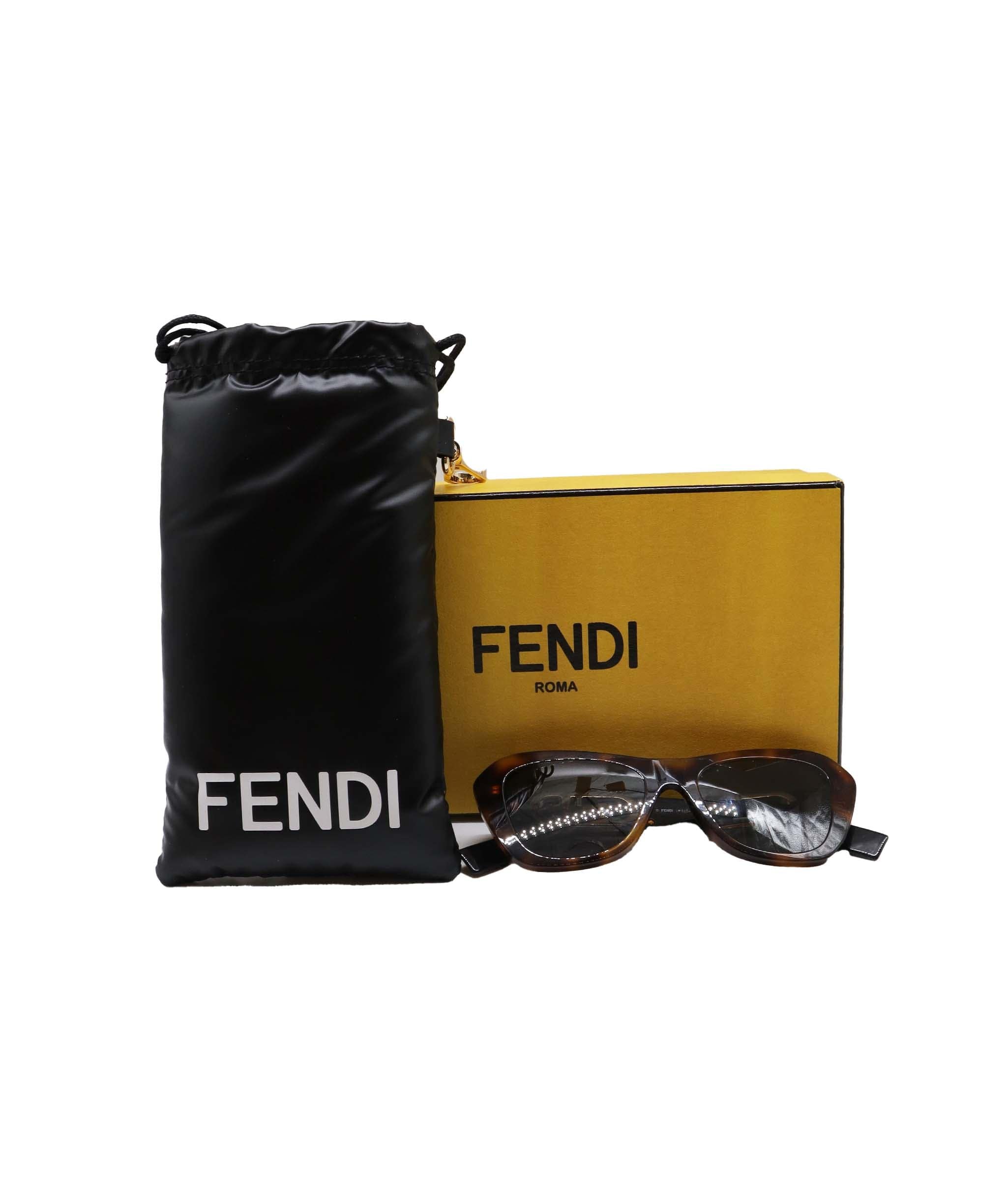 Fendi Fendi Havana and Black Sunglasses with FF cut out DXBS1070