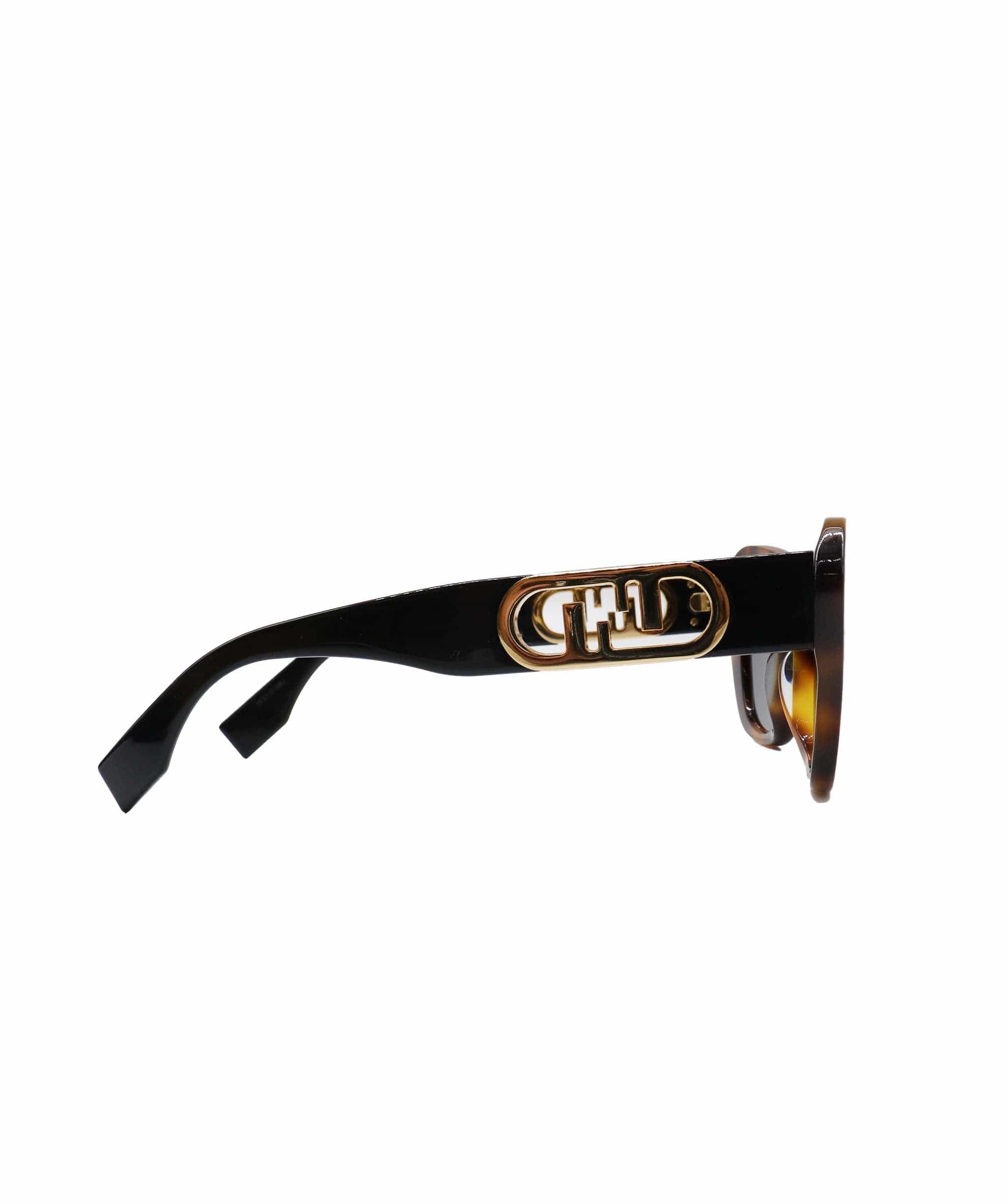 Fendi Fendi Havana and Black Sunglasses with FF cut out DXBS1070