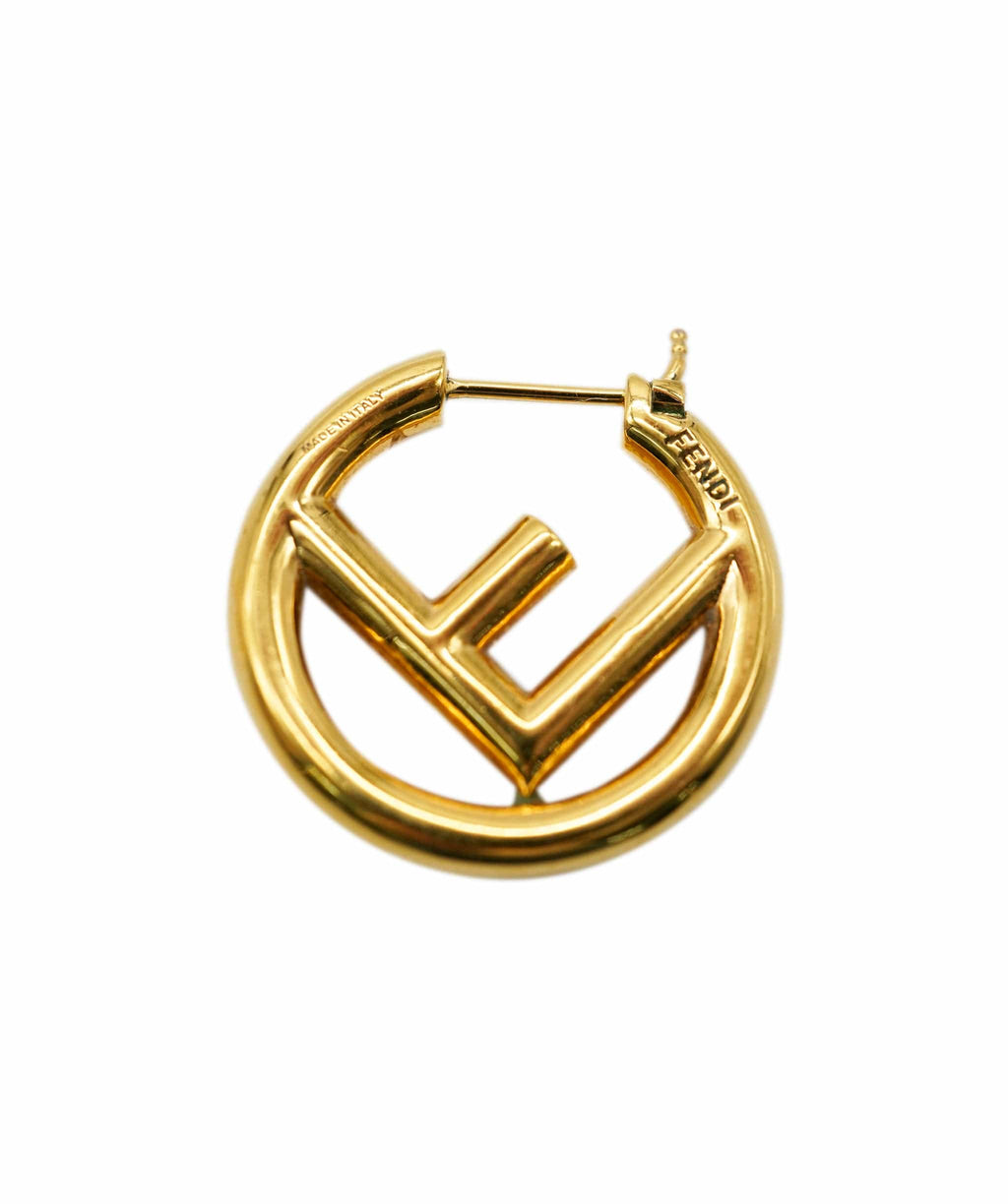 Fendi Metal Crystal F is Fendi Earrings Gold – STYLISHTOP