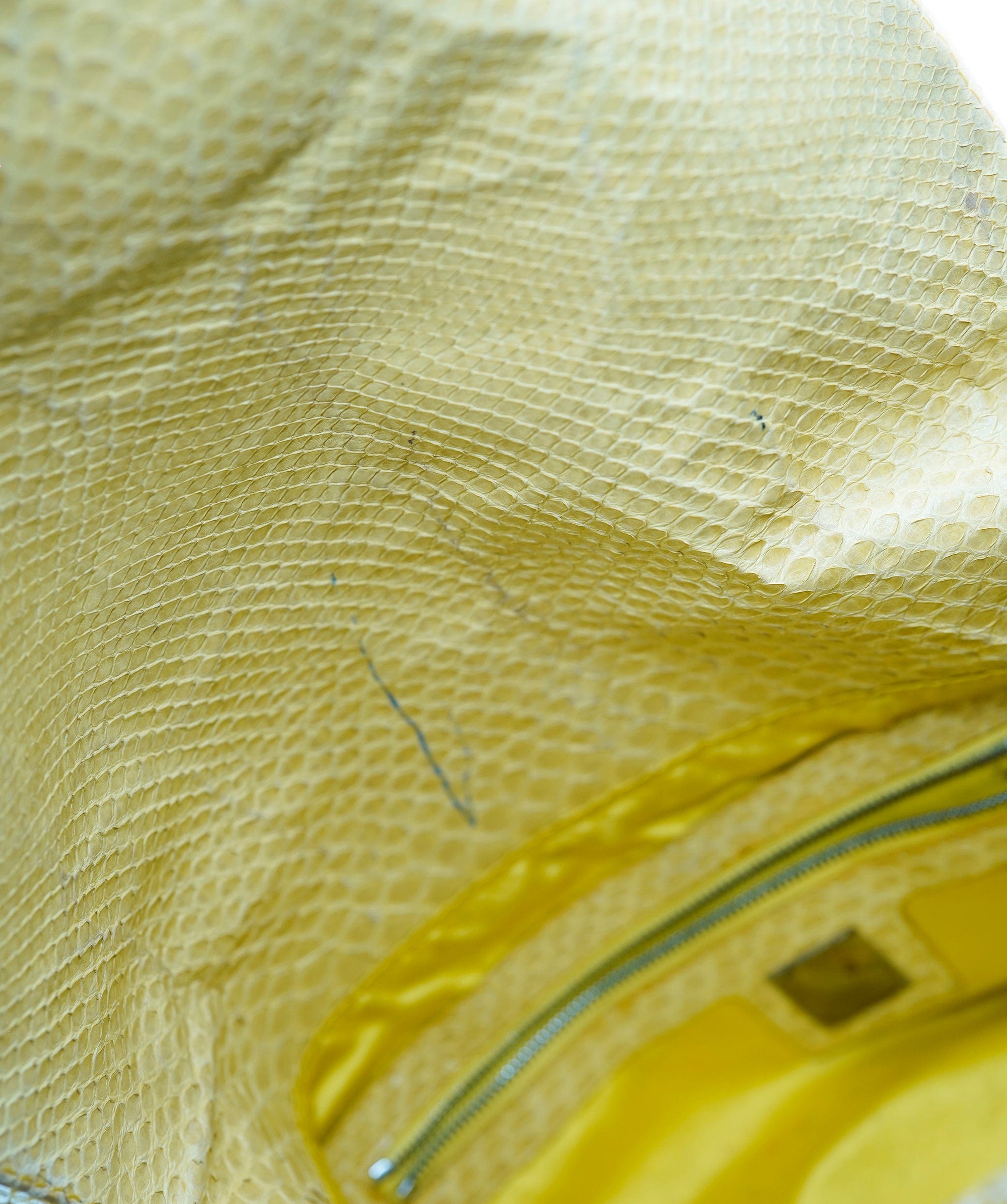 Fendi Fendi Baguette bag Sequins yellow and lizard AVC1621