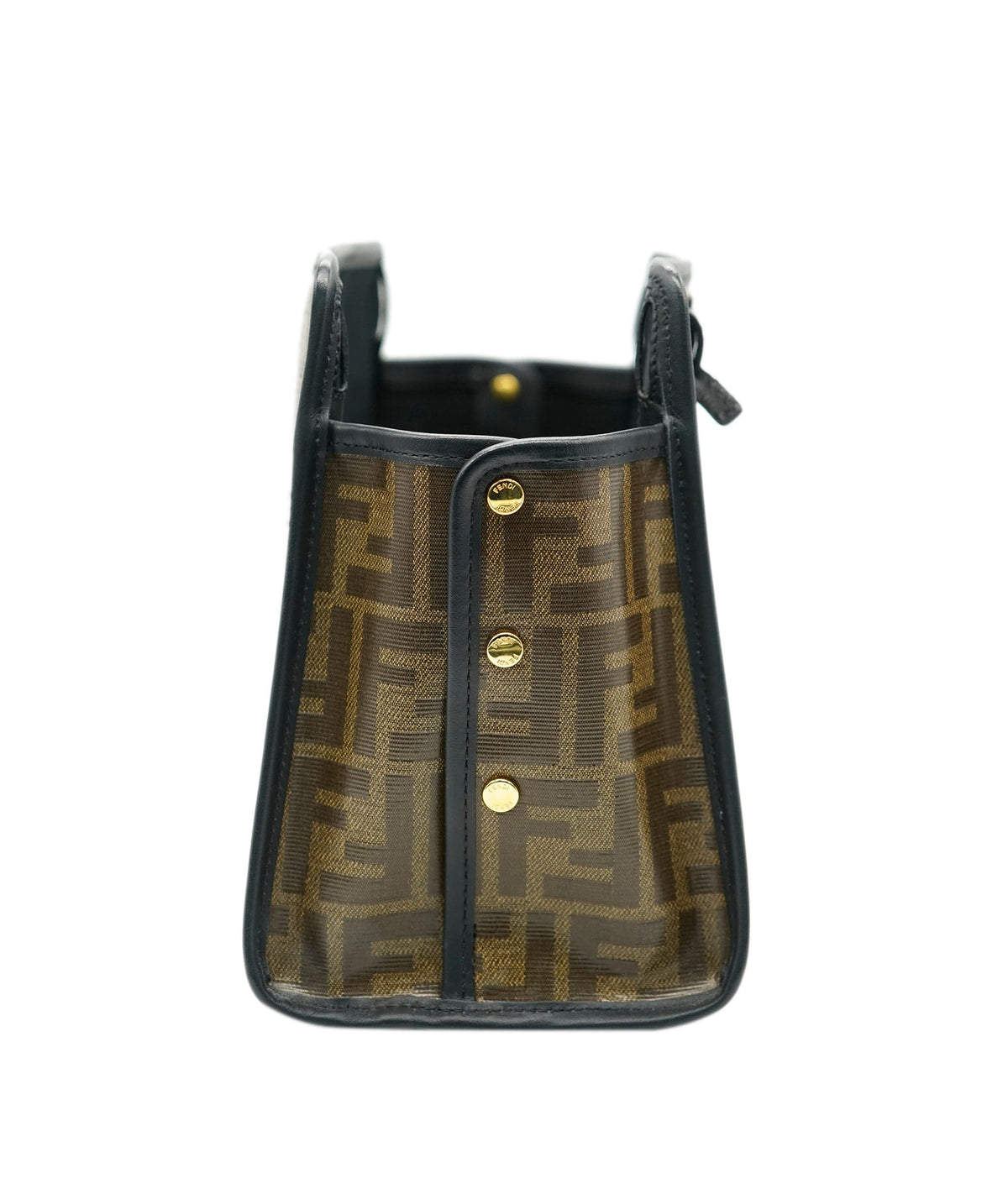 Fendi Fendi Brown Zucca Coated Canvas 1947 Peekaboo Defender Cover ALL0957