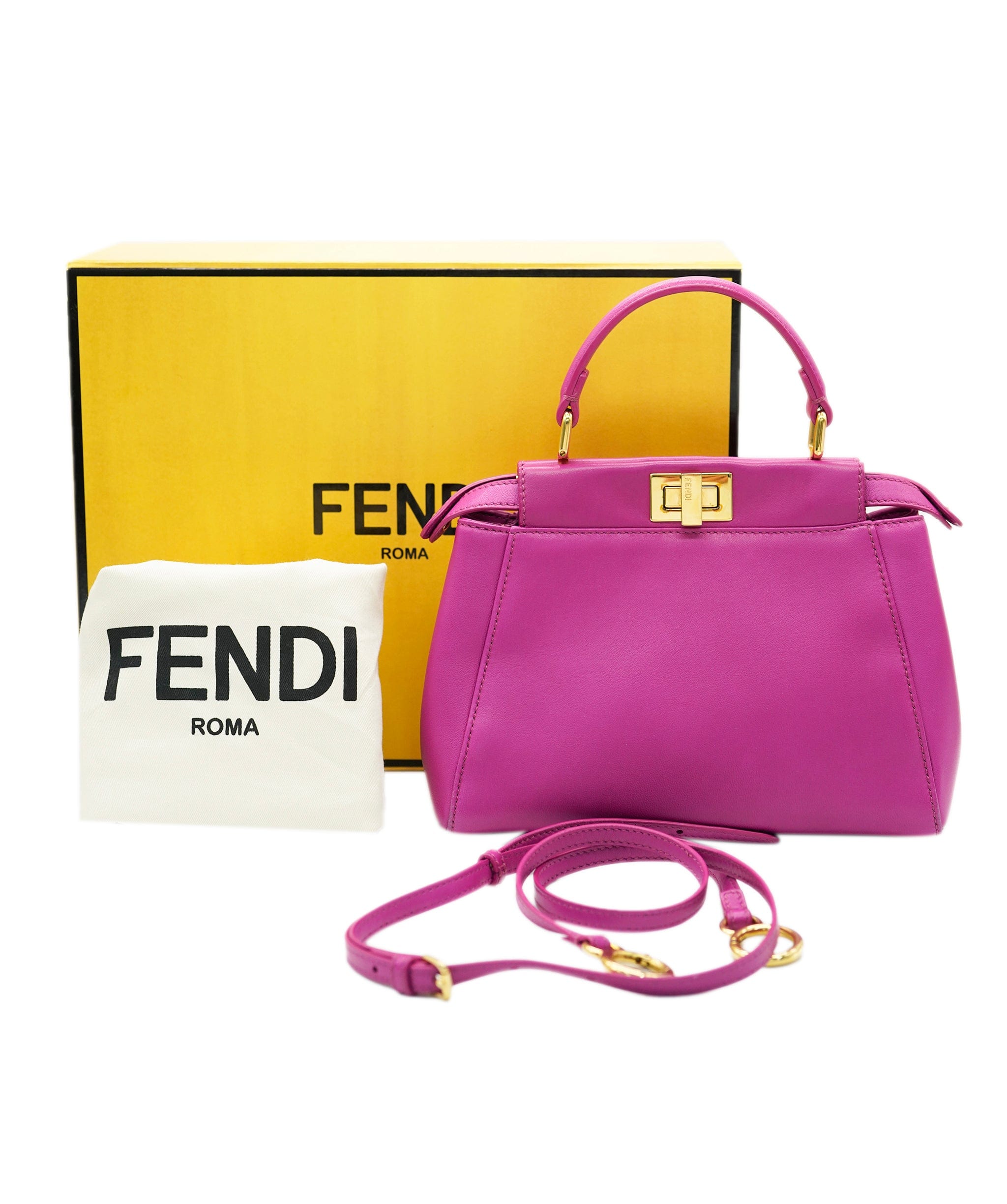 Fendi Fendi Peekabo Small Magenta Bag  ALC1633