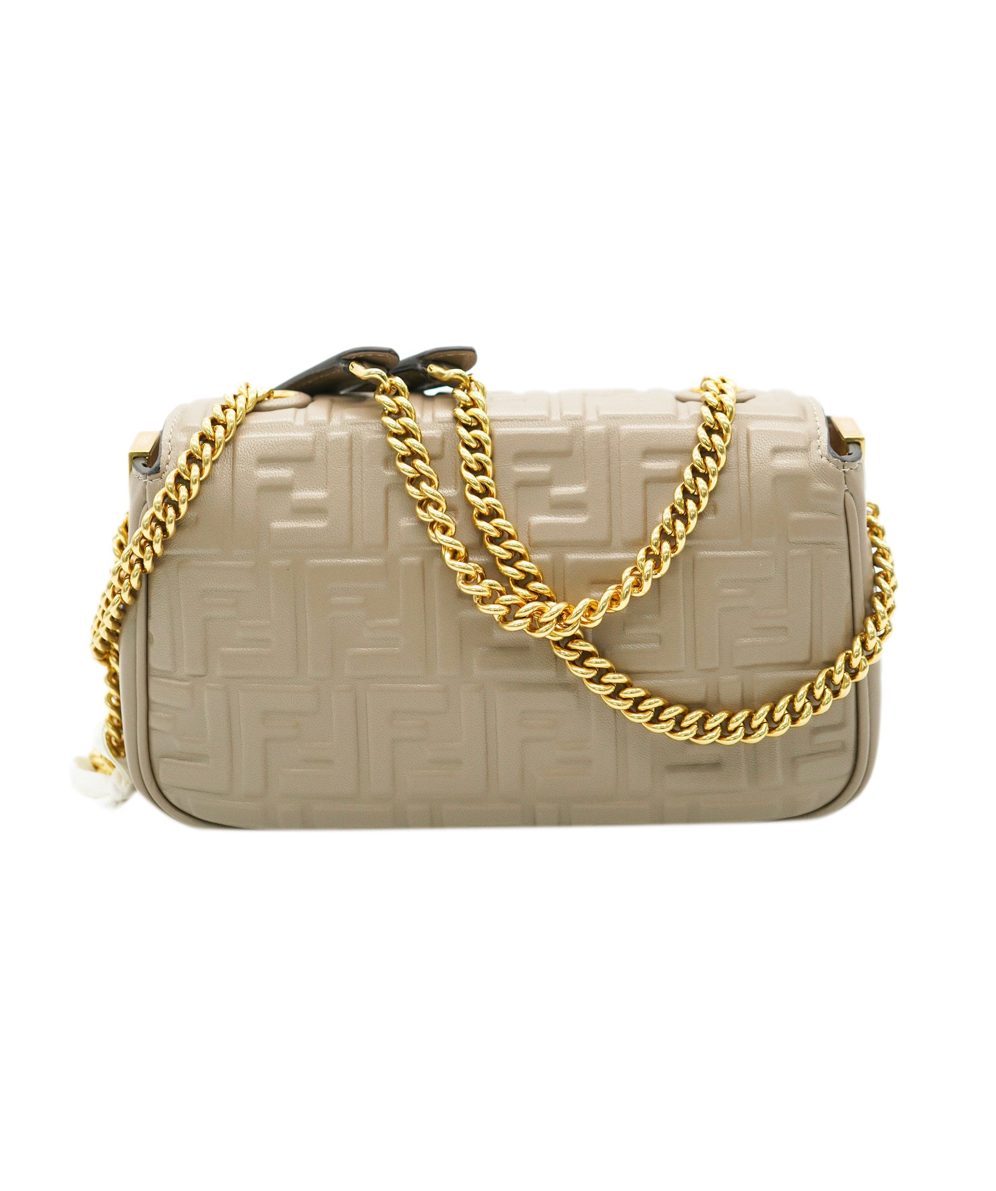 Fendi Fendi Taupe FF Baguette Crossbody Bag  ALC1603