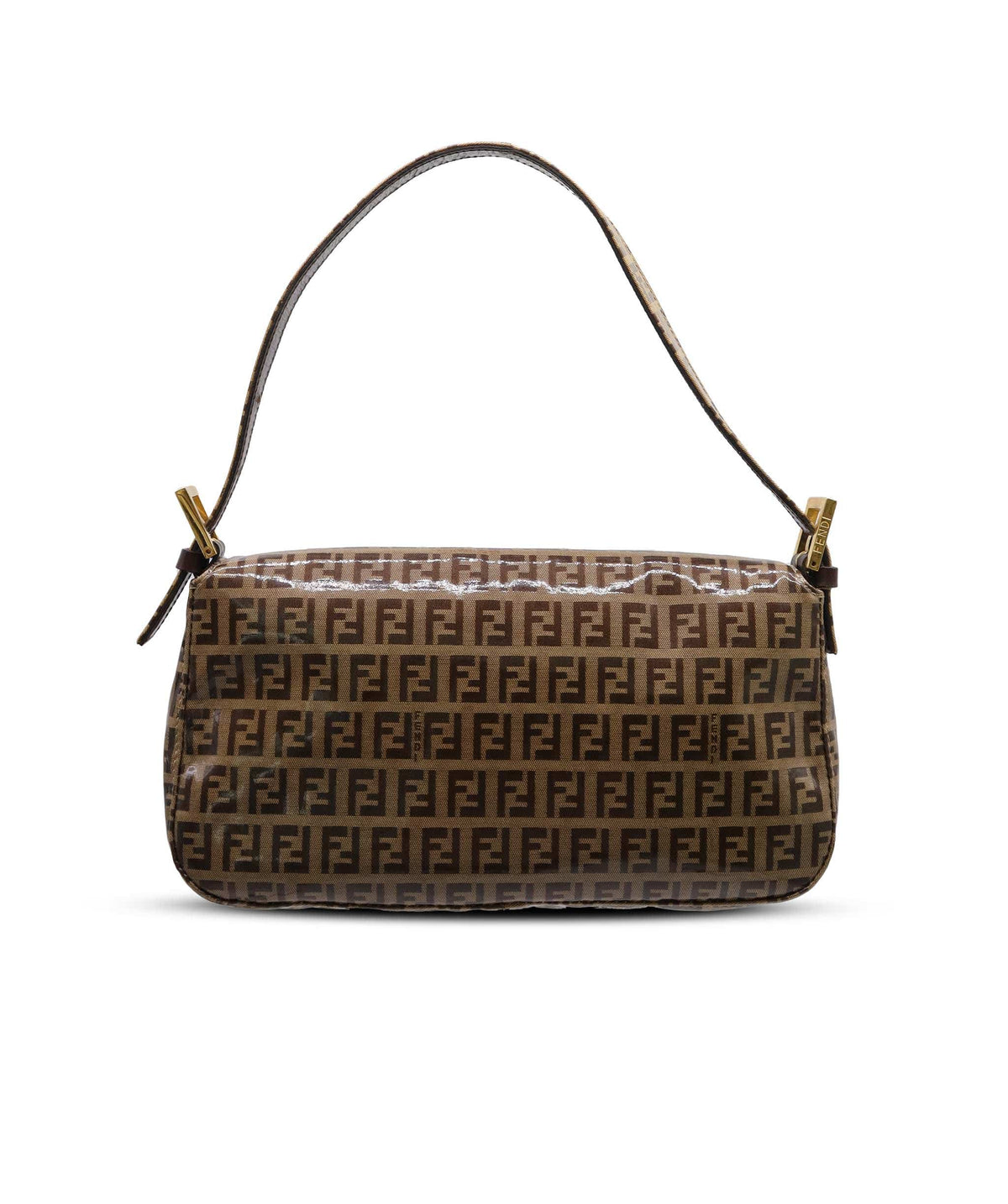 Fendi Fendi Zucchini Brown Patent VIntage Baguette DXBK0453