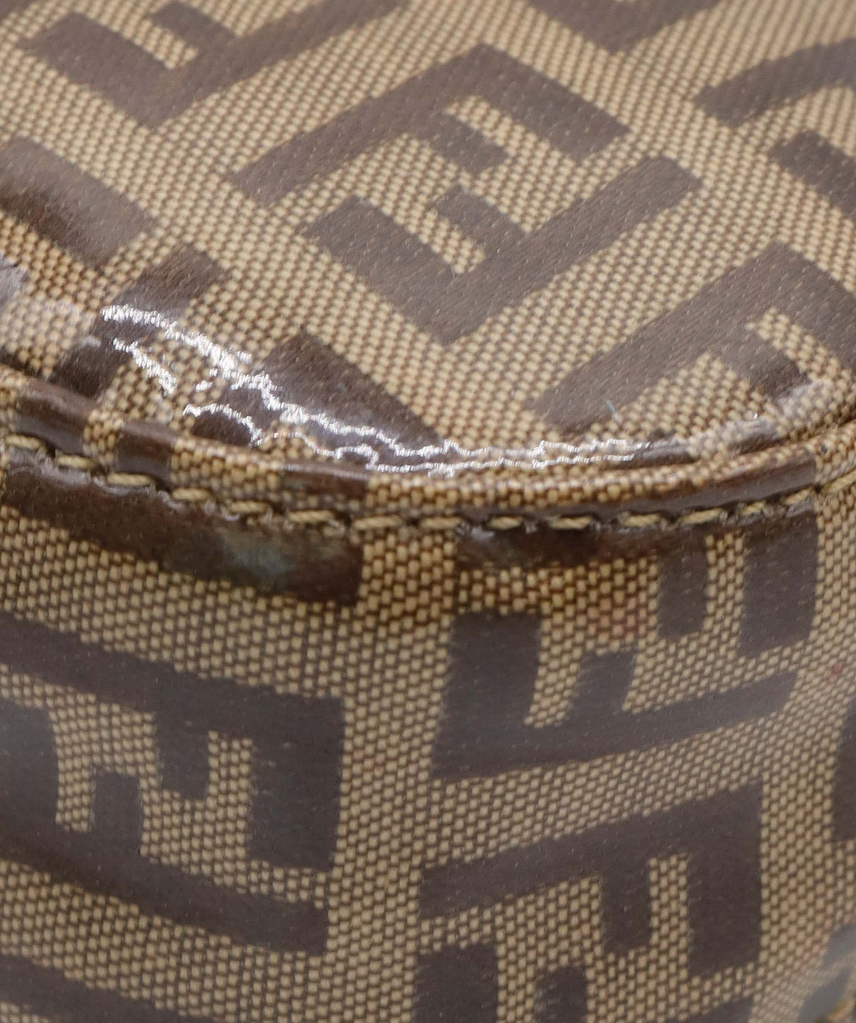 Fendi Fendi Zucchini Brown Patent VIntage Baguette DXBK0453