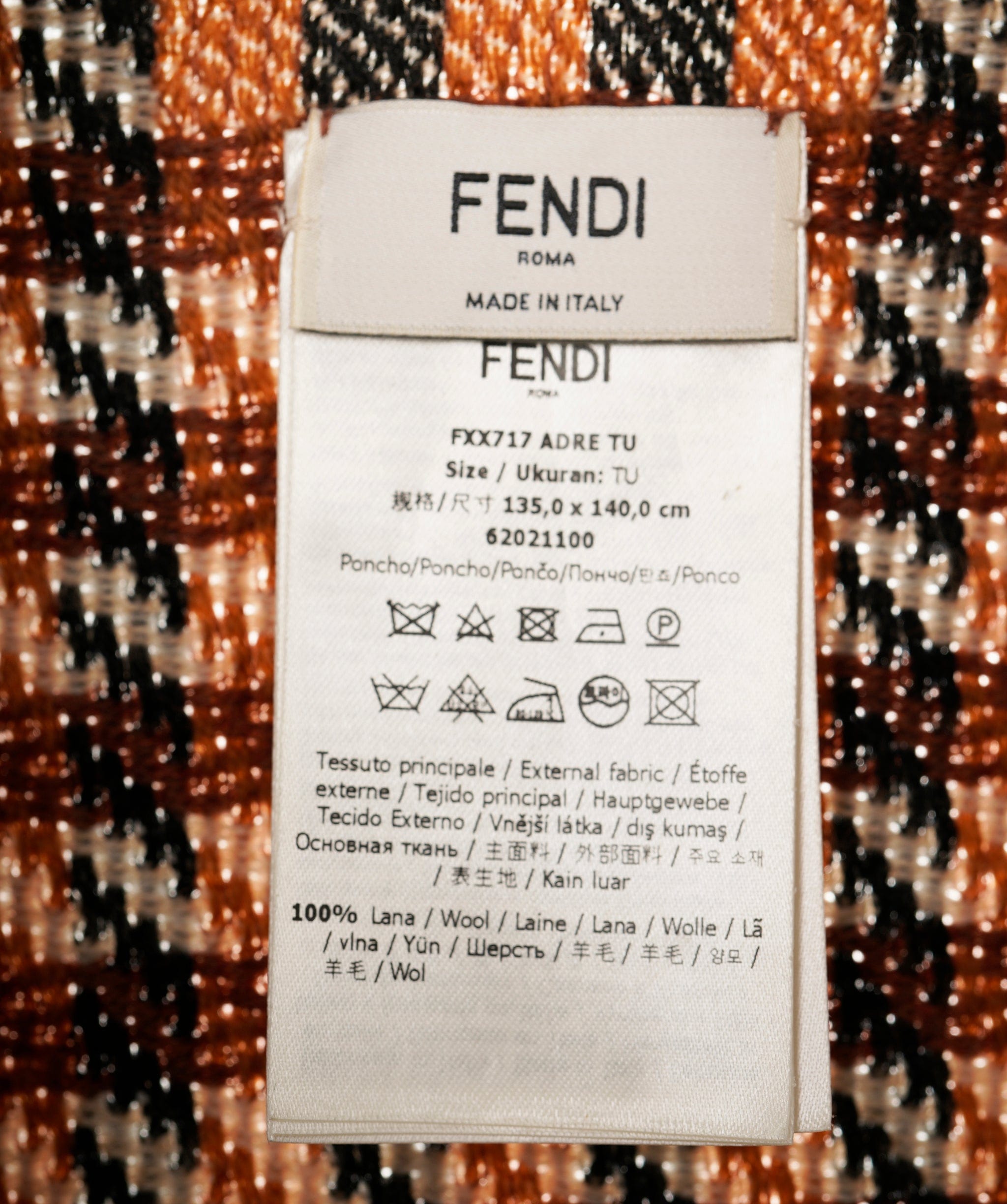 Fendi Fendi Logo Poncho ALC0808