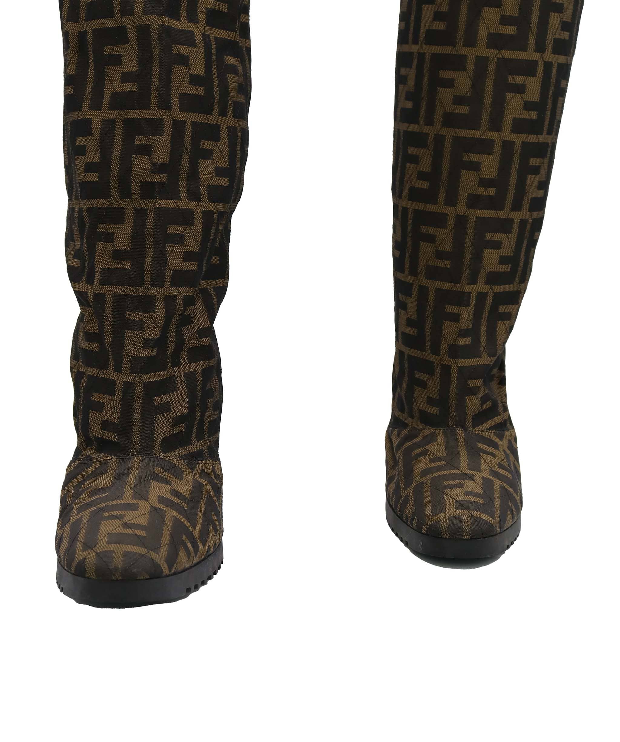 Fendi Fendi Zucca Logo Vintage Paper Bag Boots AGC3559