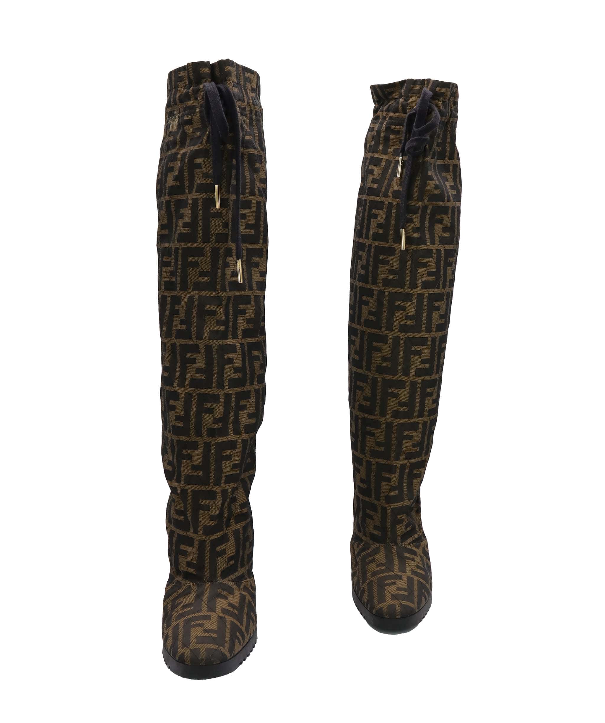 Fendi Fendi Zucca Logo Vintage Paper Bag Boots AGC3559