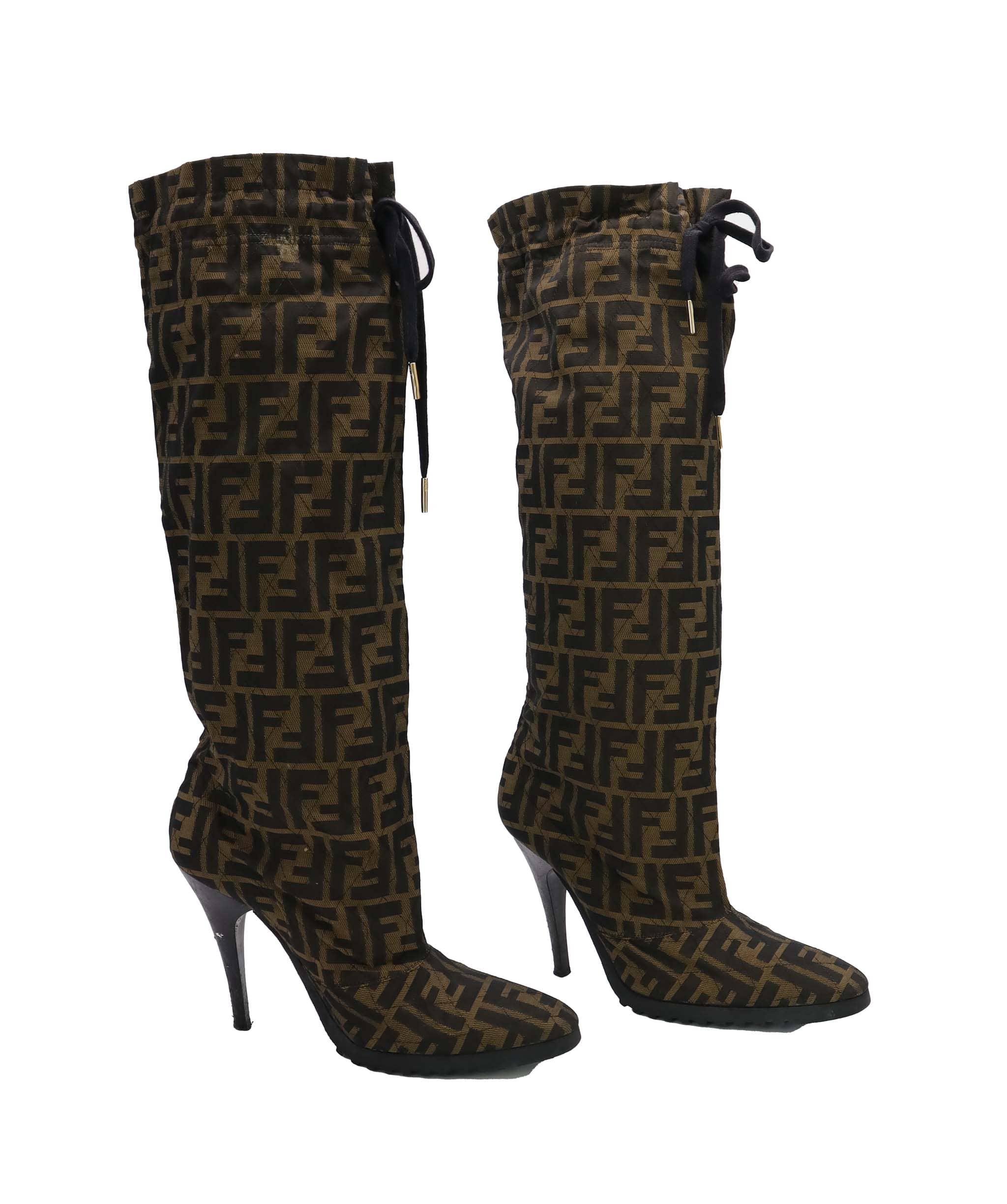 Fendi Fendi Zucca Logo Vintage Paper Bag Boots AGC3559