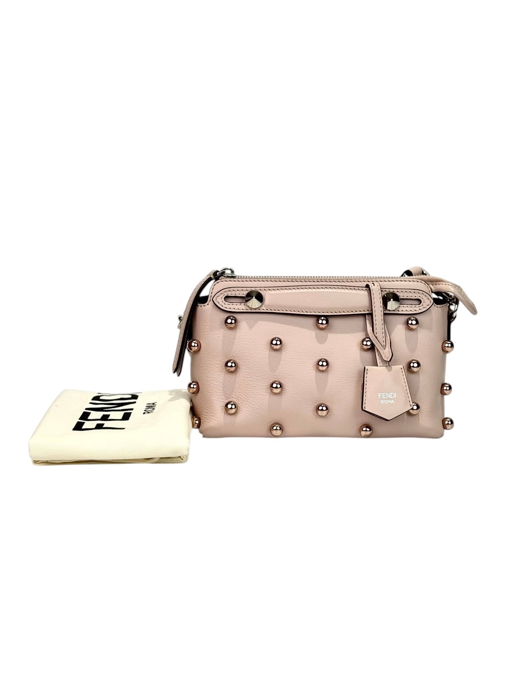 Fendi Fendi By The Way Mini Pearl Leather Handbag