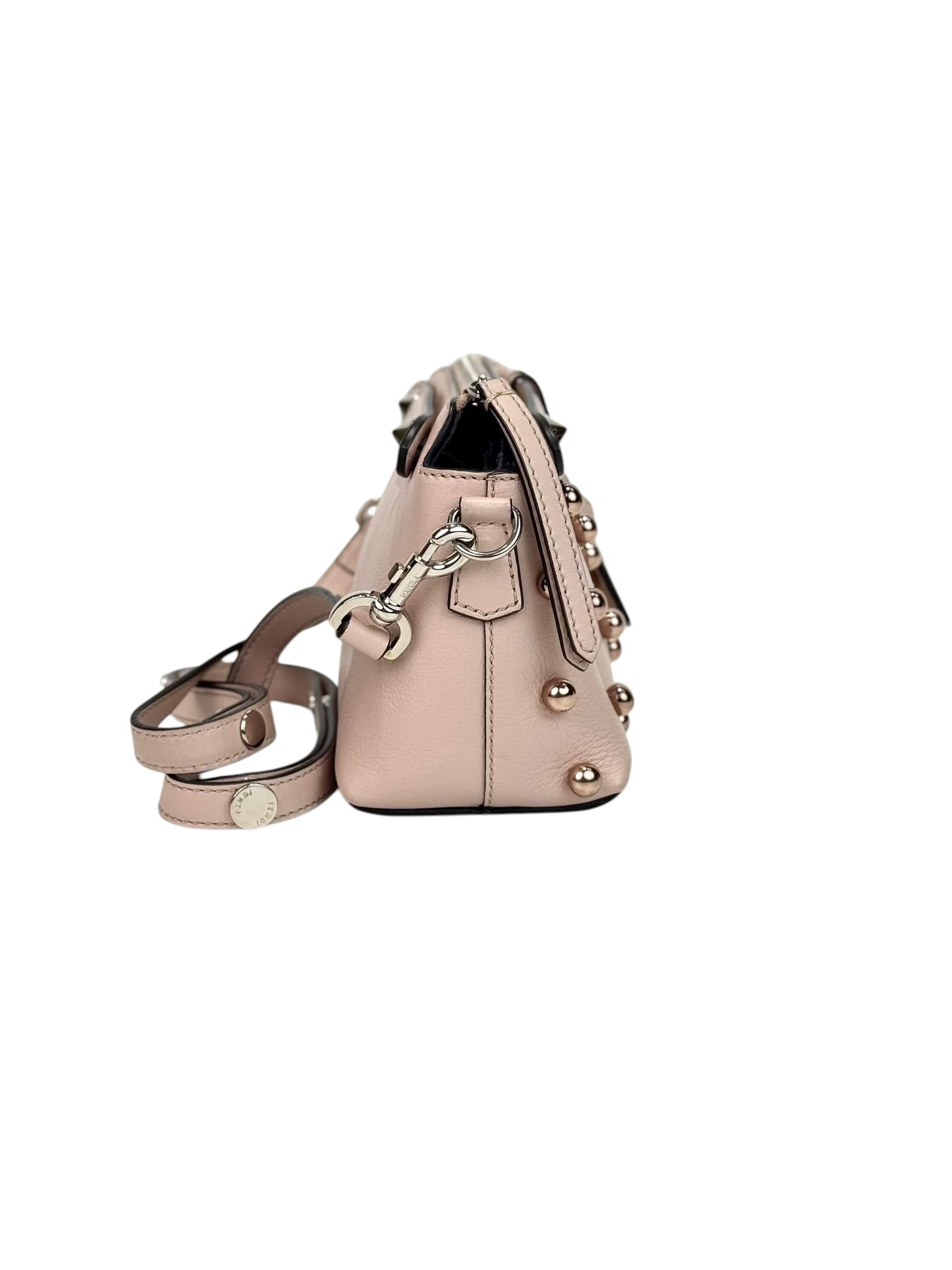 Fendi Fendi By The Way Mini Pearl Leather Handbag